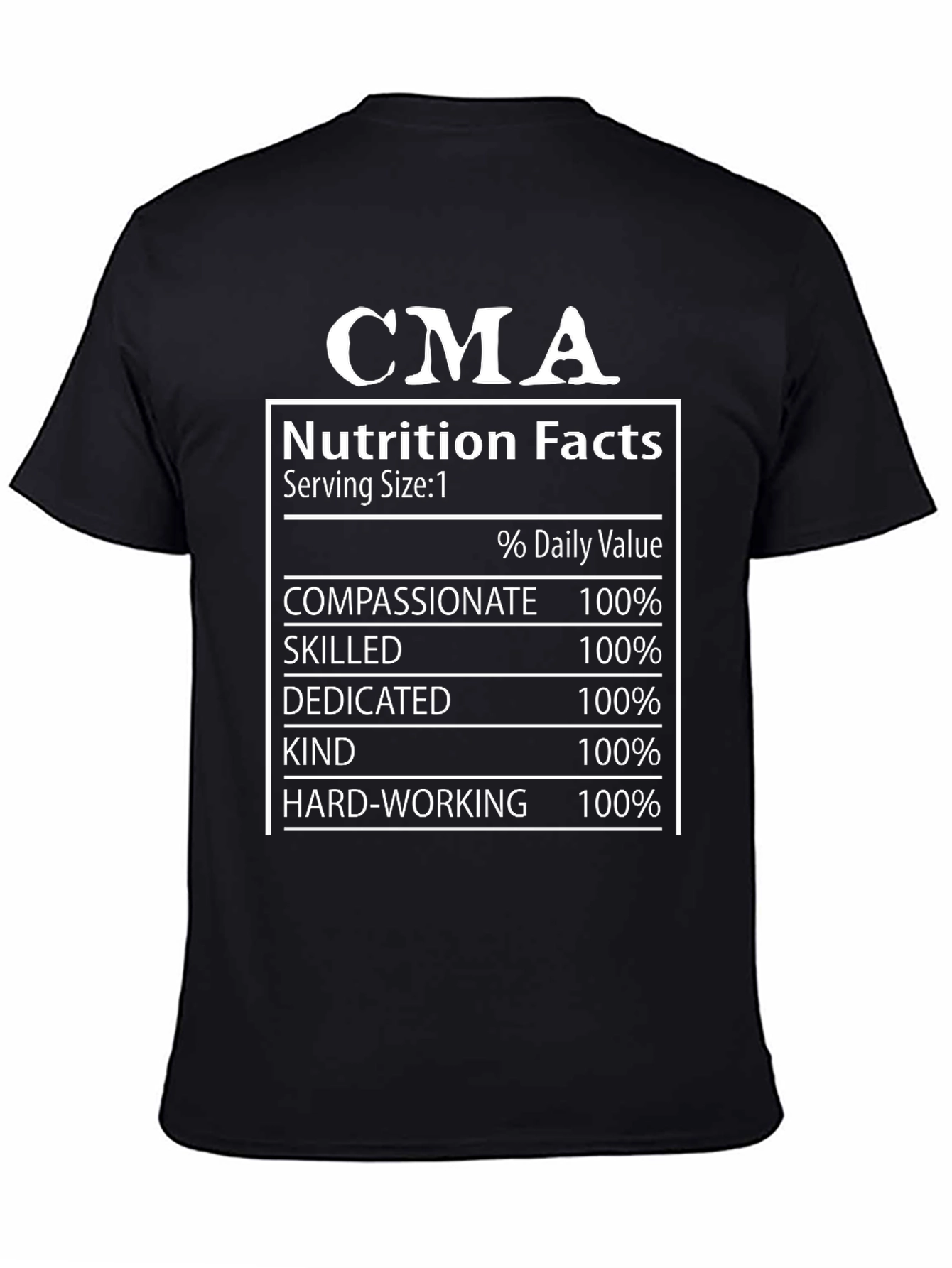CMA Nutrition Facts T-Shirt
