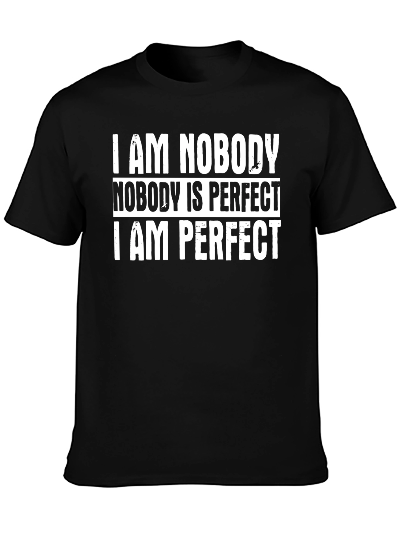 I Am Nobody Perfect Humor T-Shirt