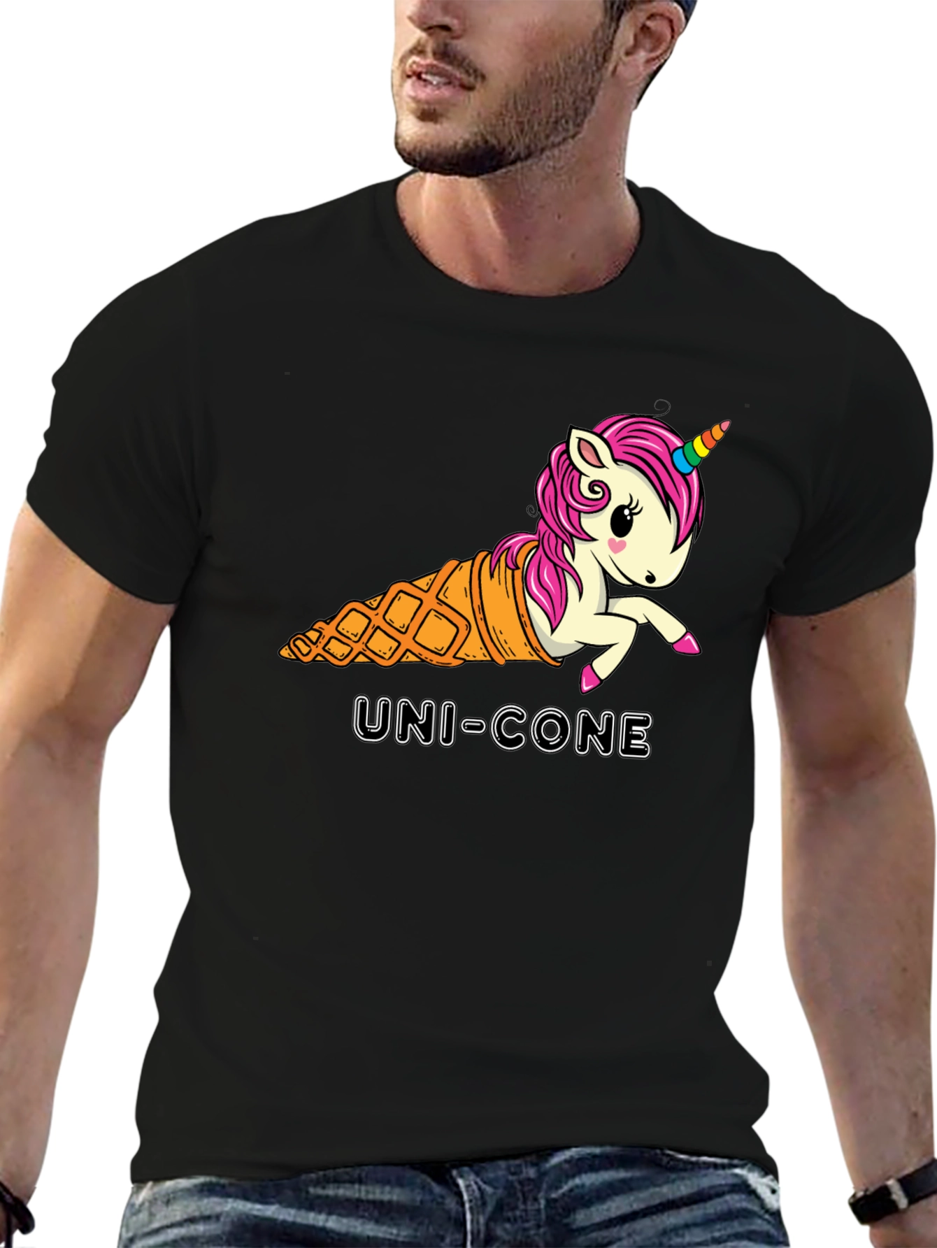 Uni-Cone Graphic T-Shirt - Unique Unisex Tee