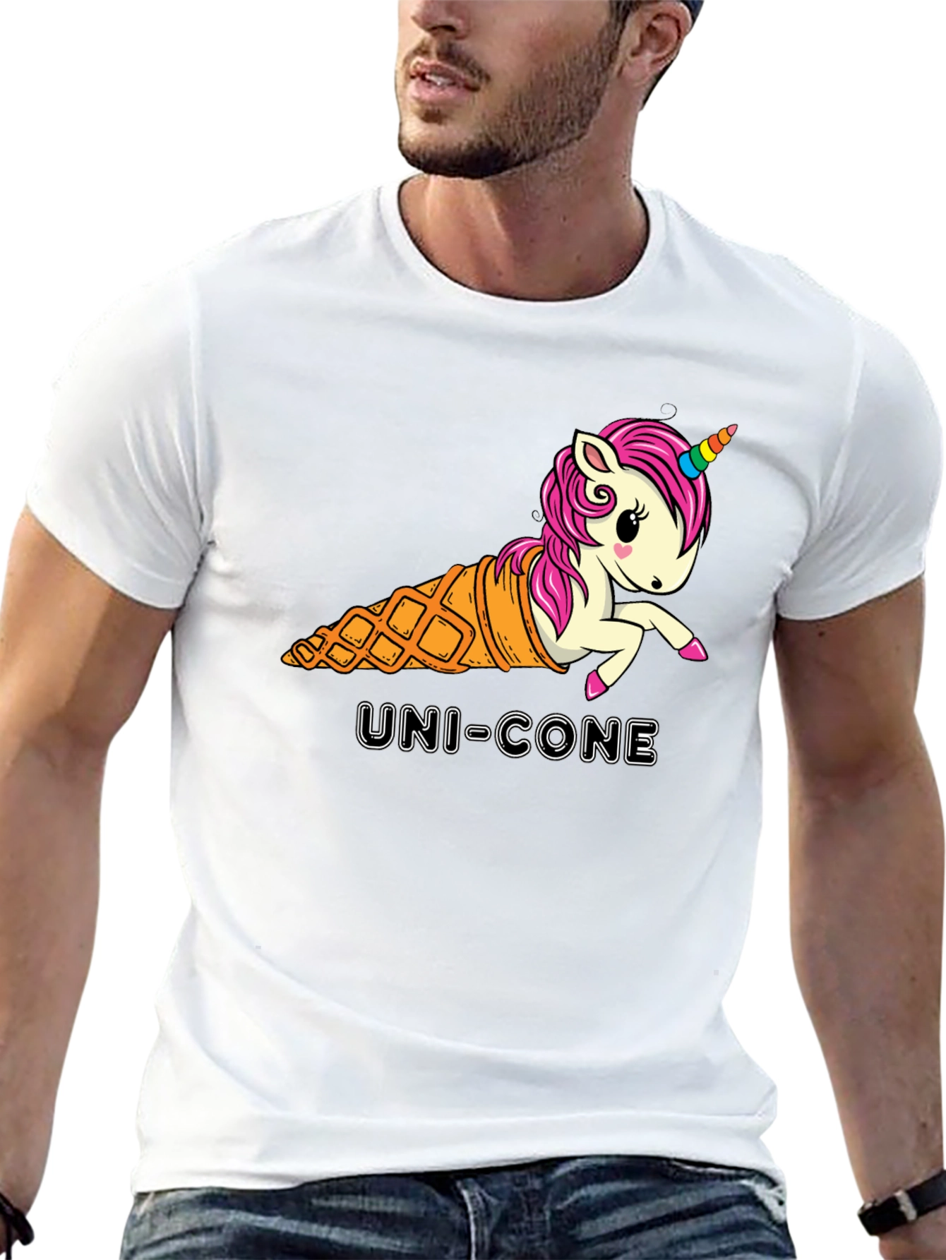 Uni-Cone Graphic T-Shirt - Unique Unisex Tee