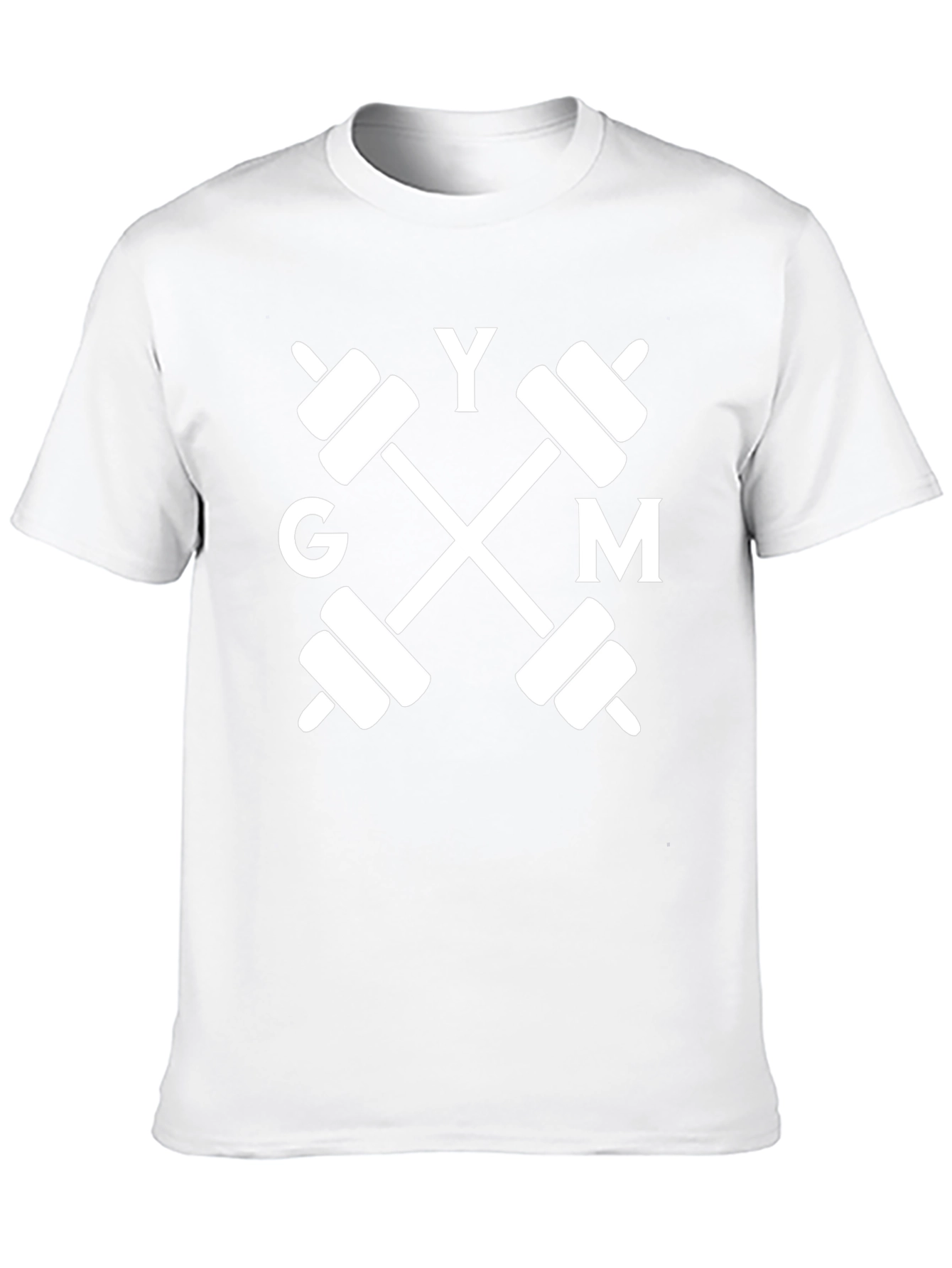 GYM Barbell Graphic Tee - Black