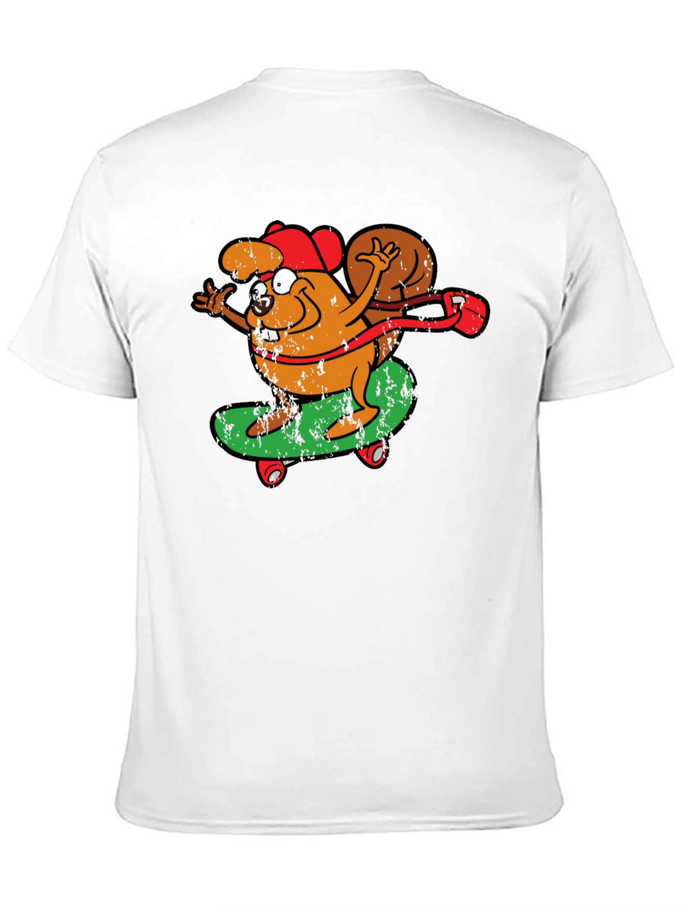 Skateboarding Squirrel Graphic Tee - Cool & Fun!