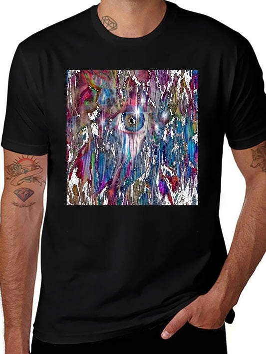 Abstract Eye Art Black T-Shirt