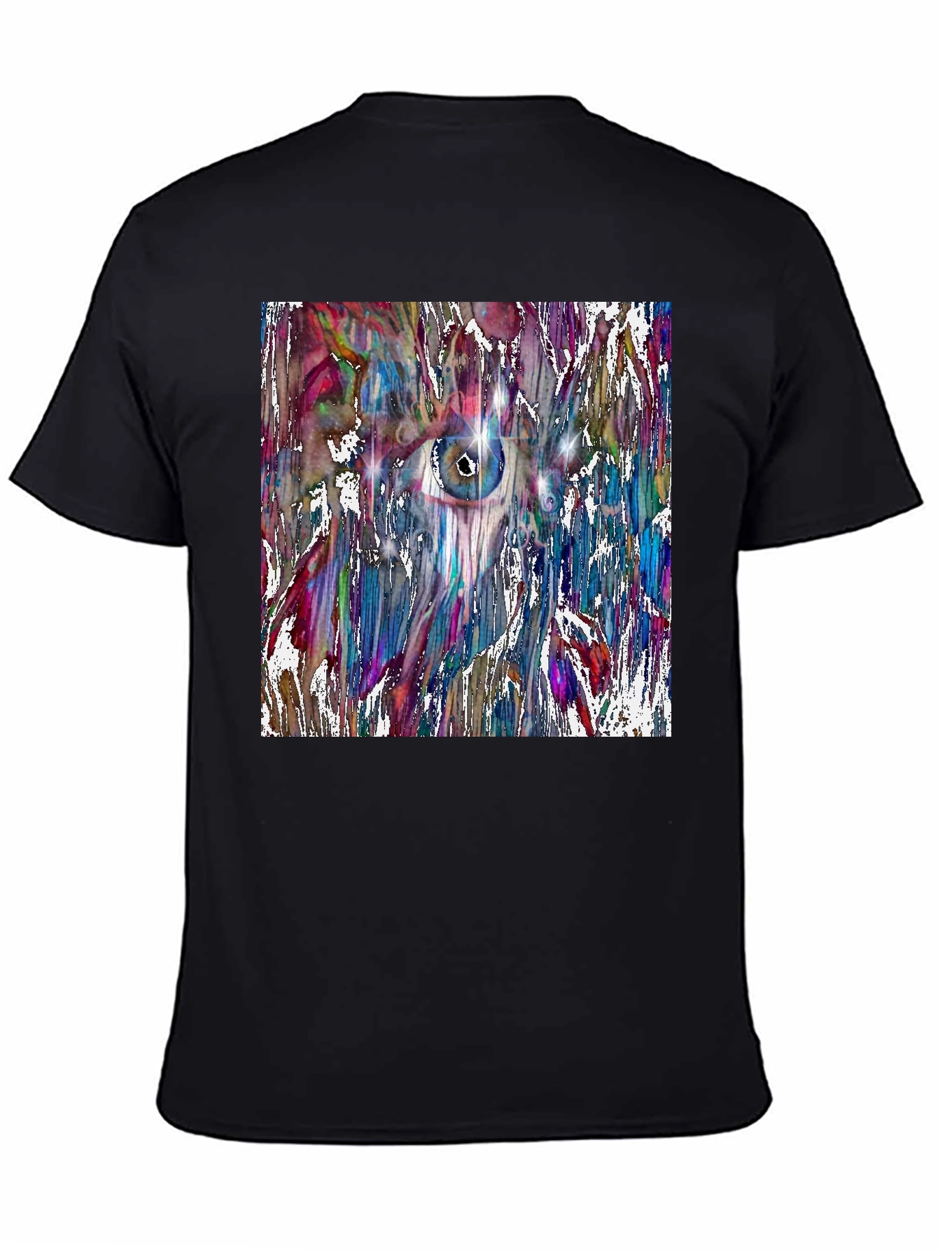 Abstract Eye Art Black T-Shirt
