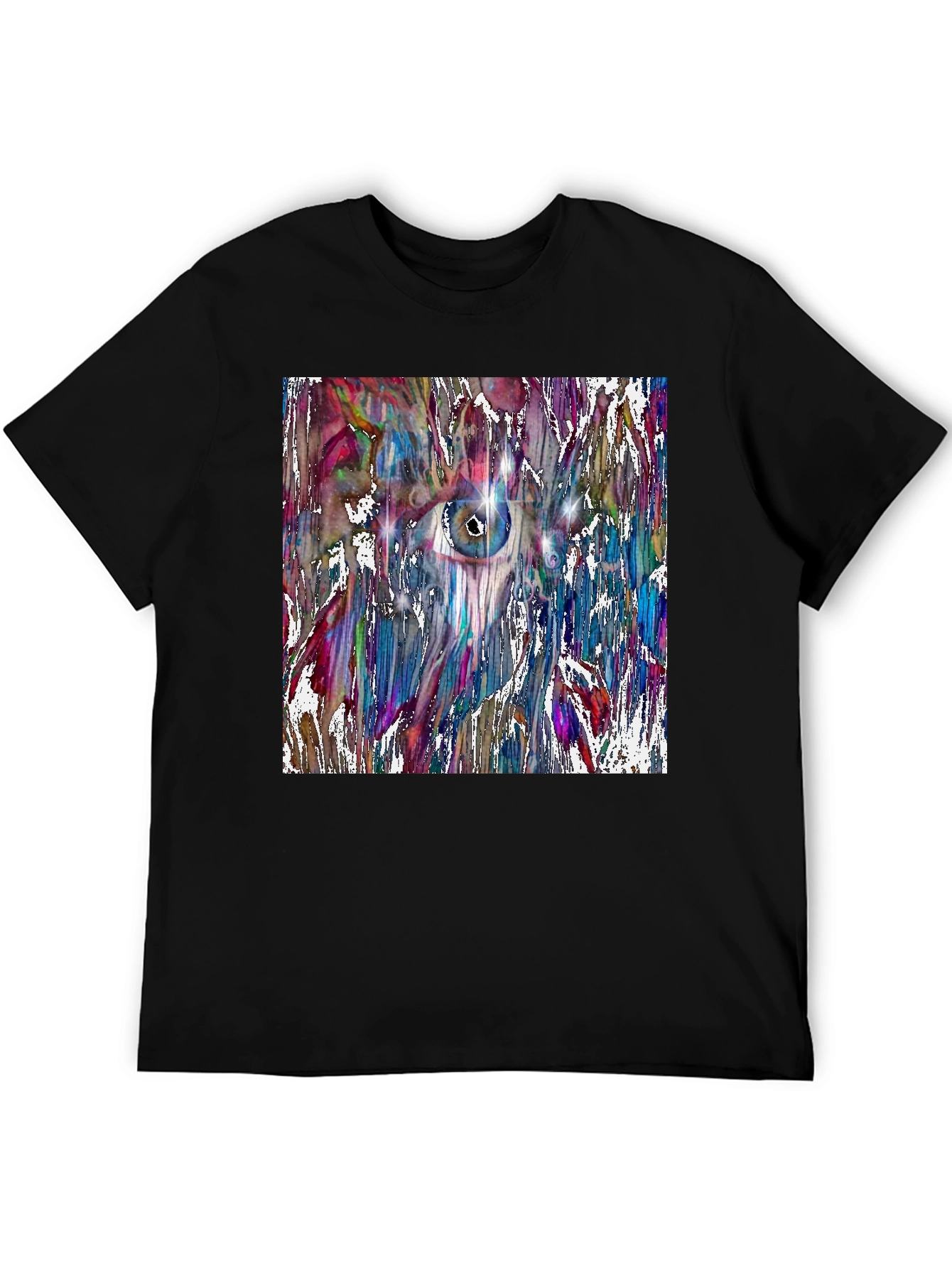 Abstract Eye Art Black T-Shirt