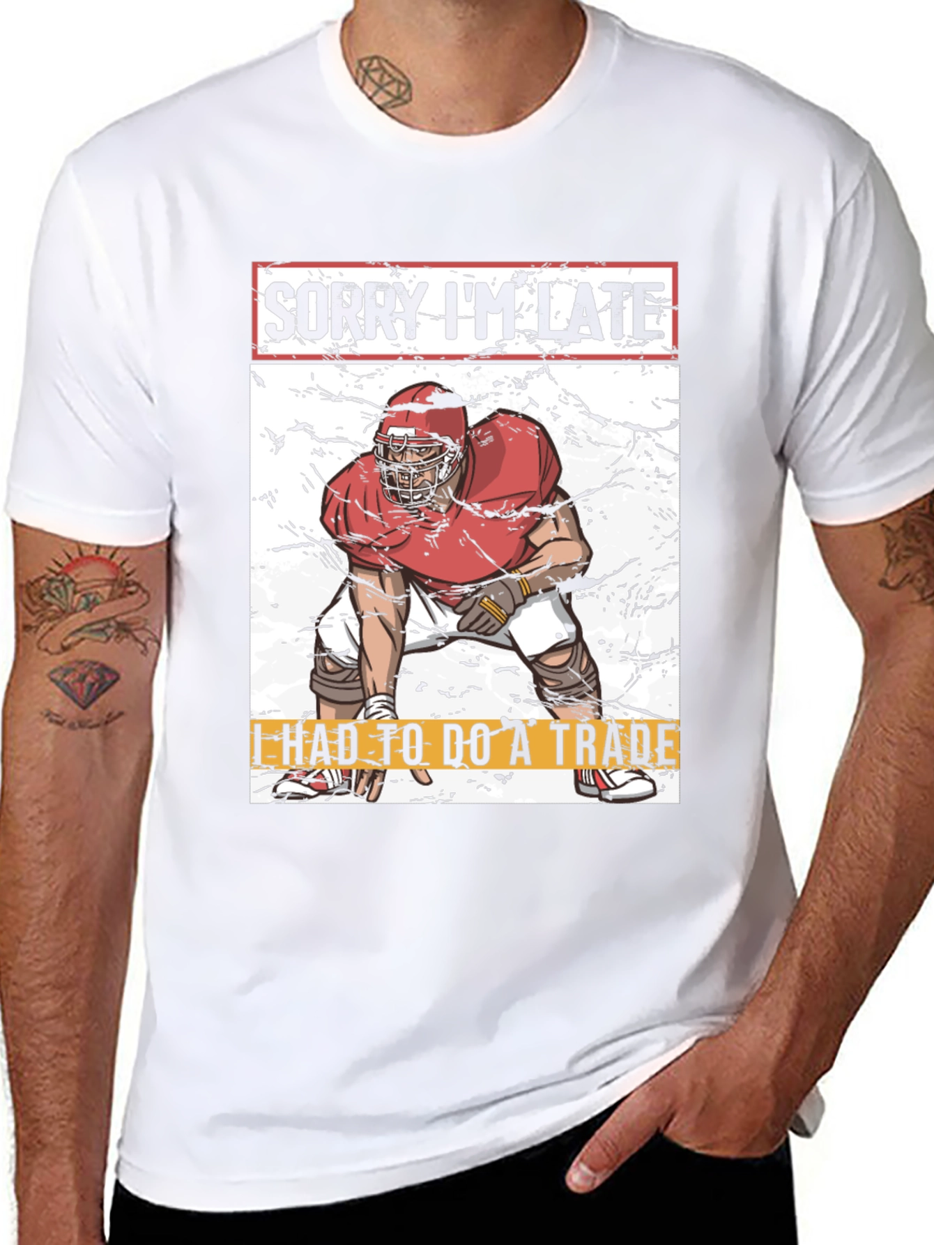 Sorry Im Late Football Trade T-Shirt