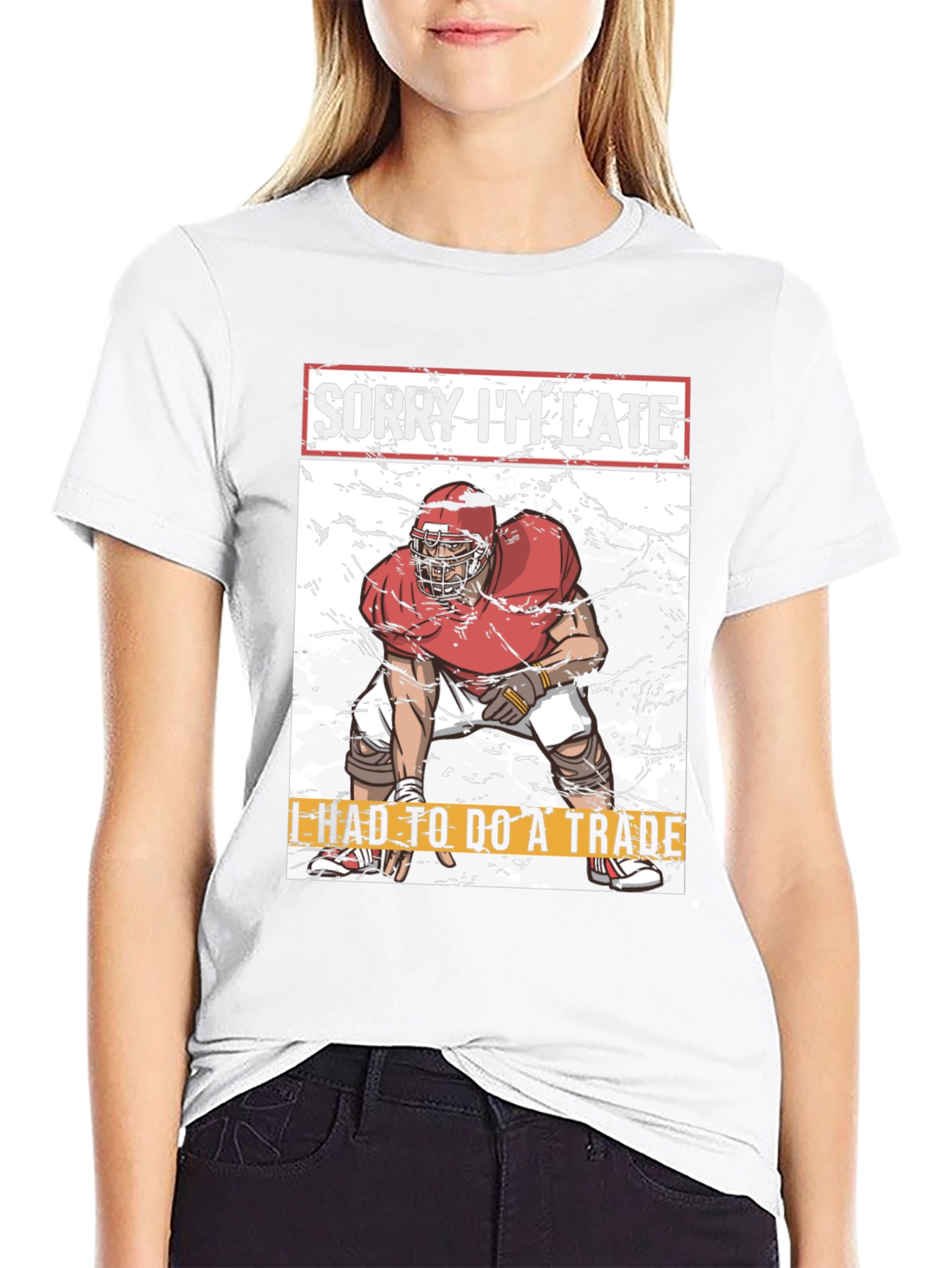 Sorry Im Late Football Trade T-Shirt