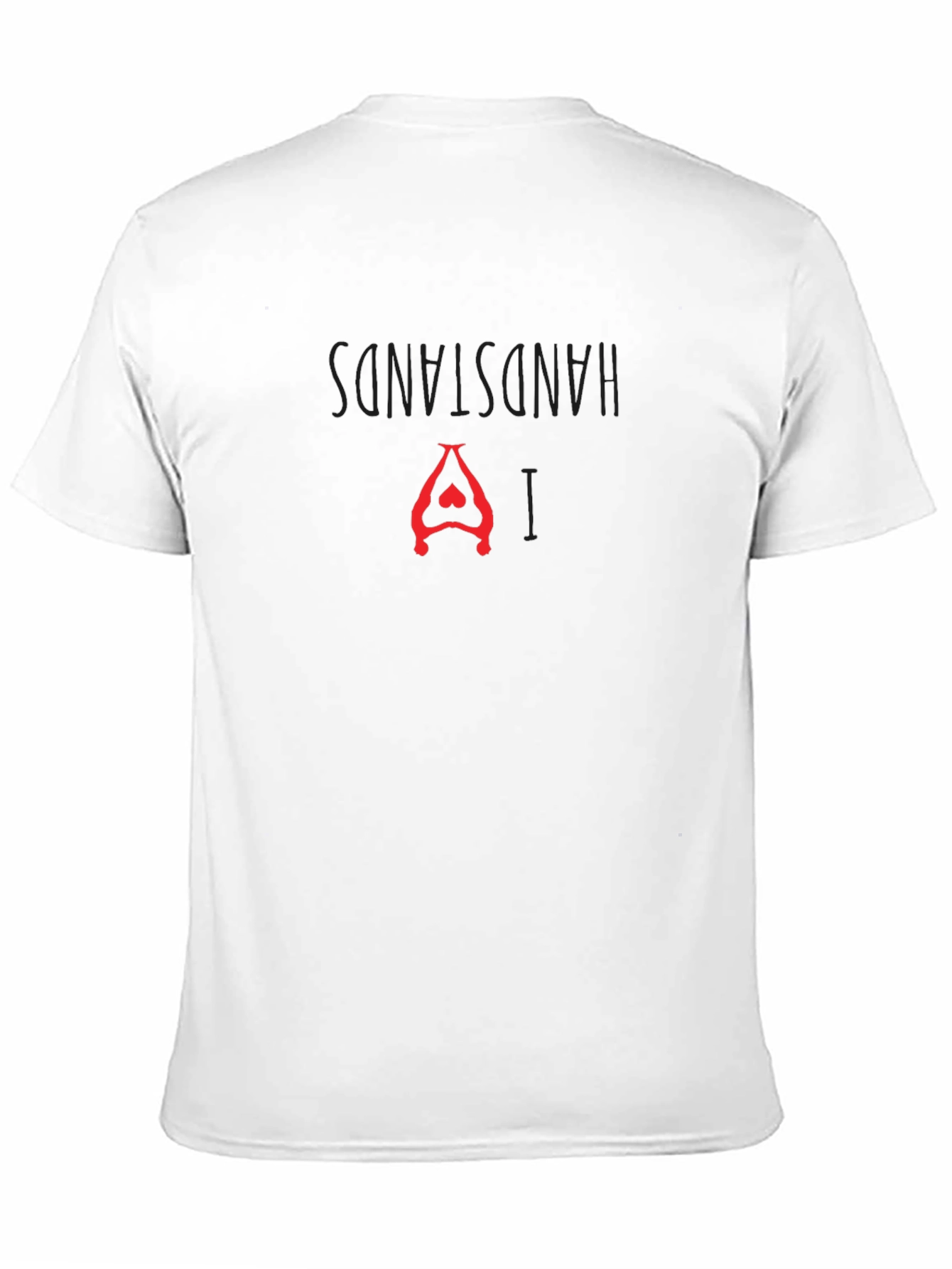 Hands Stand Yoga Pose Graphic Tee - Black