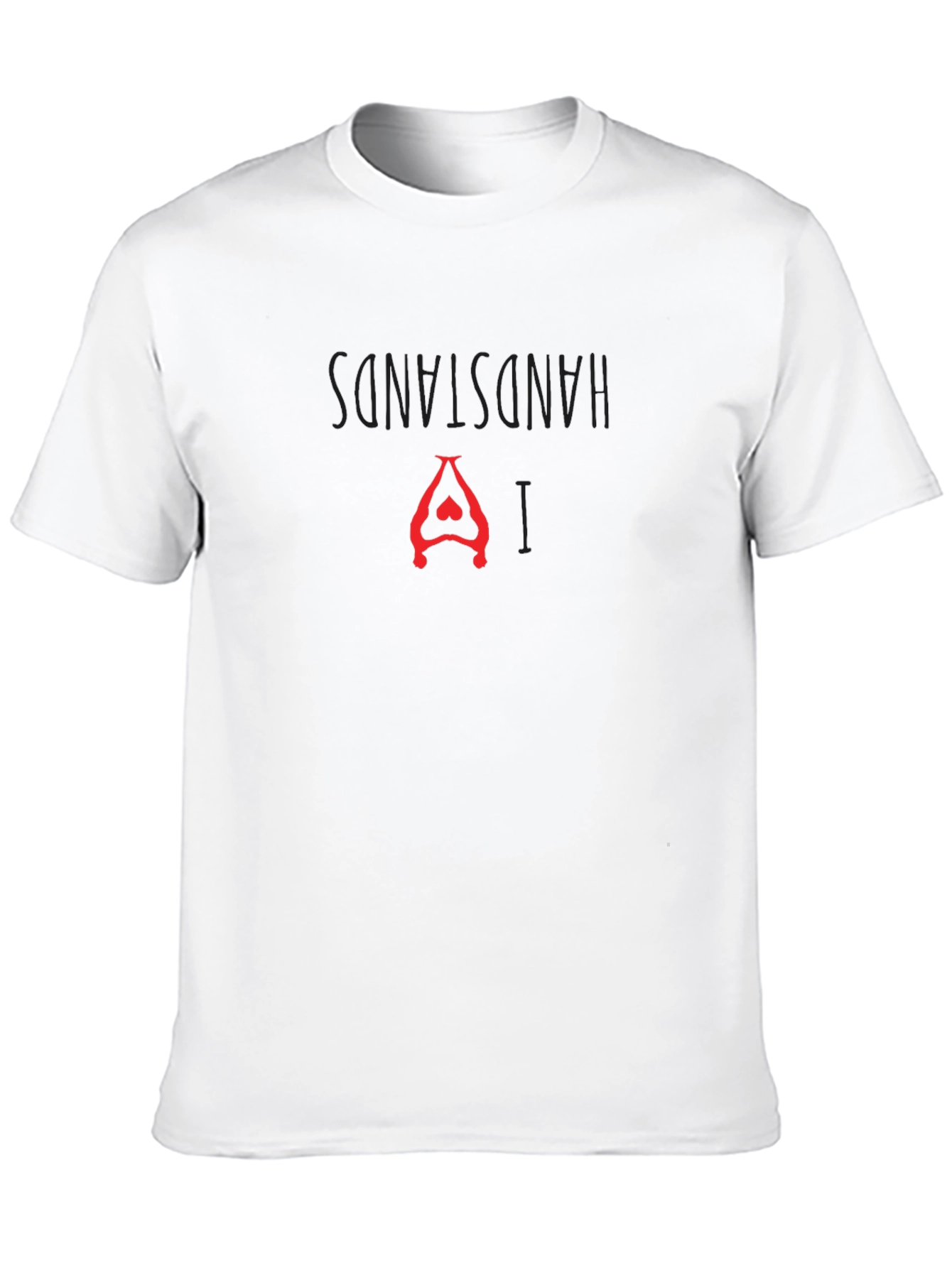 Hands Stand Yoga Pose Graphic Tee - Black