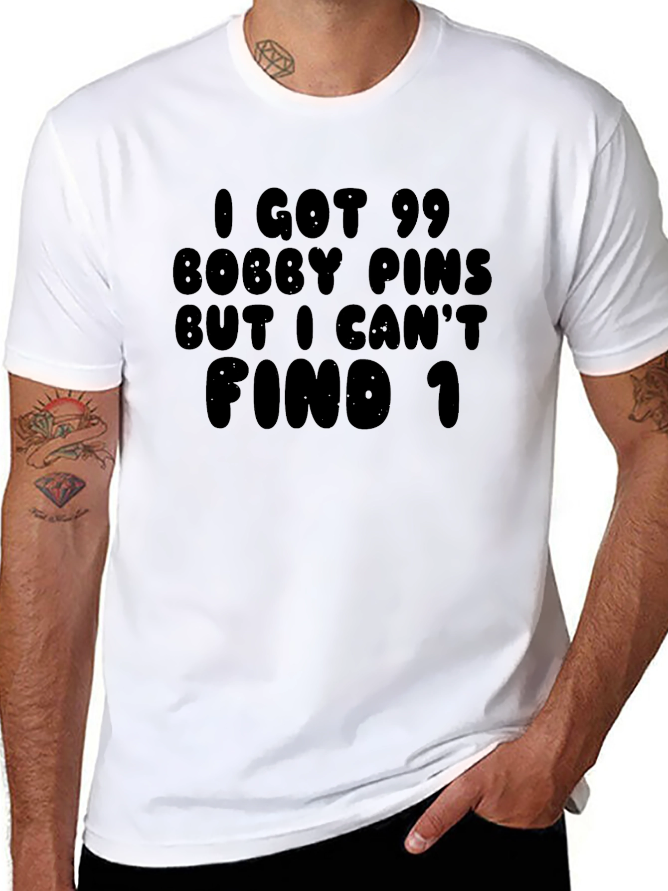 Funny Bobby Pins Graphic T-Shirt