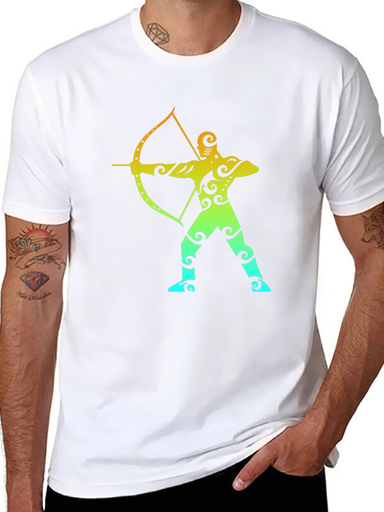 Archer Graphic Tee - Tribal Design