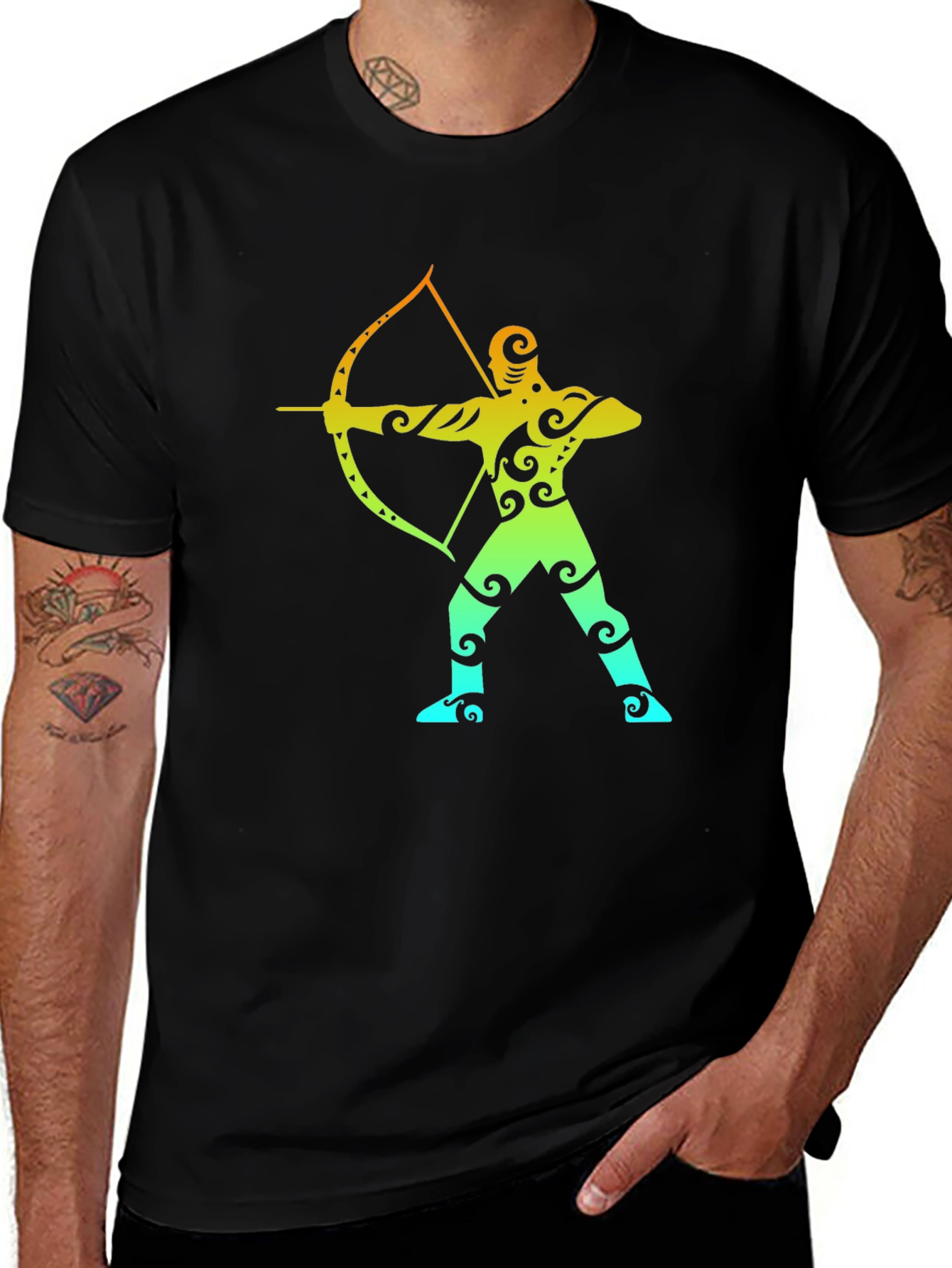 Archer Graphic Tee - Tribal Design