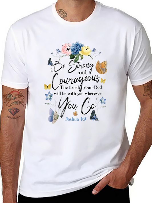 Be Strong & Courageous Christian T-Shirt