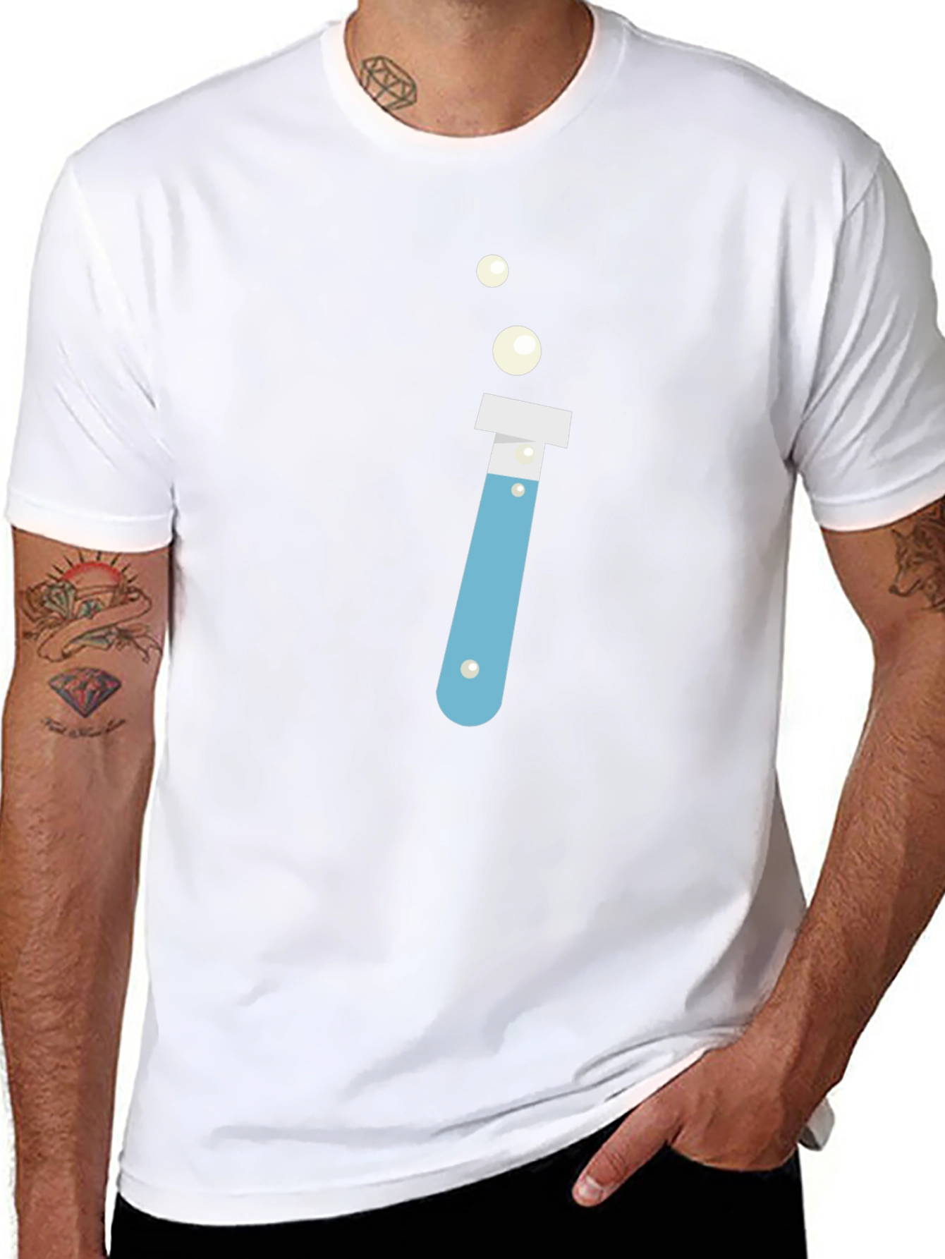 Science Test Tube Graphic T-Shirt
