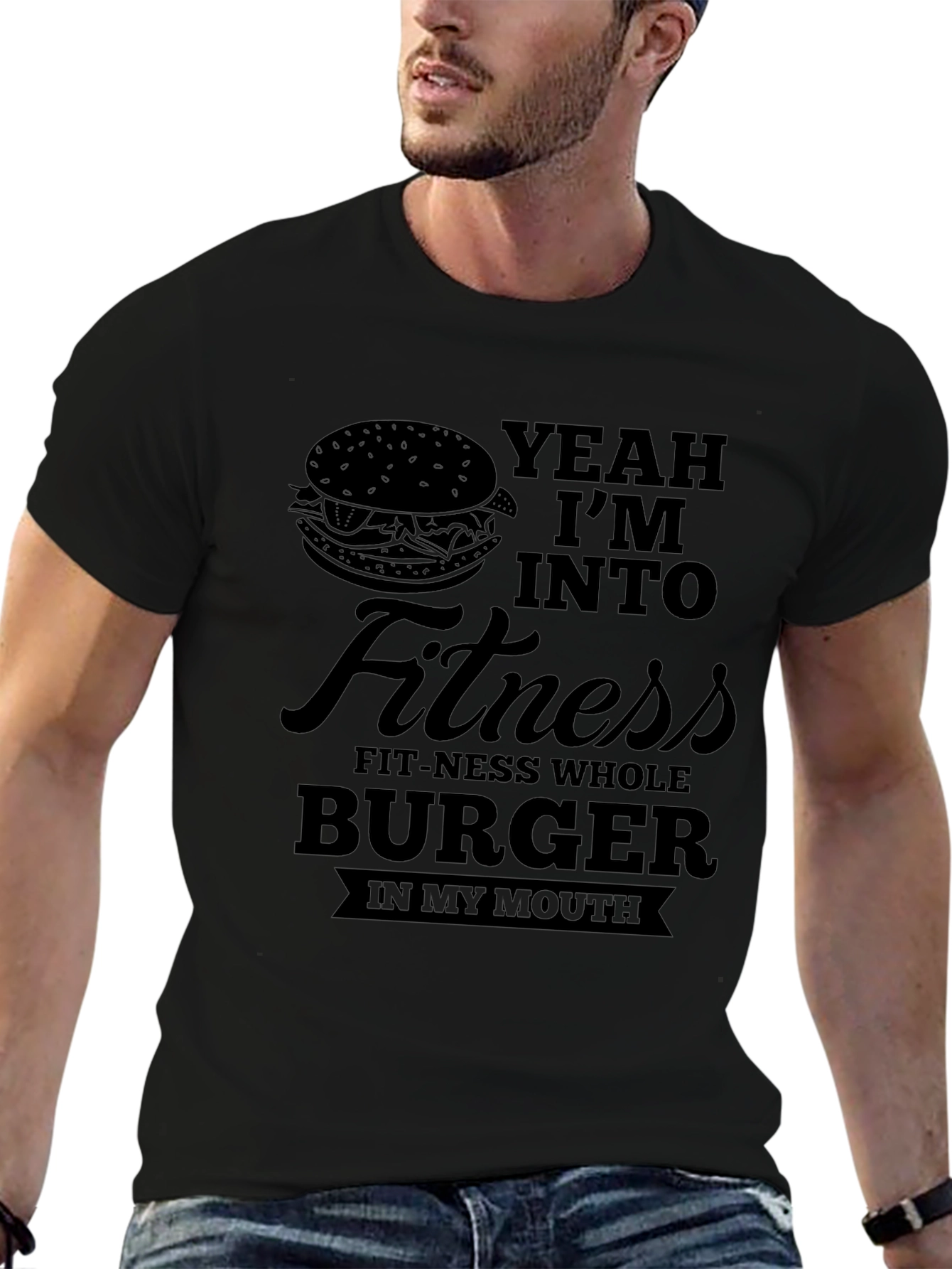 Yeah Im Into Fitness Burger T-Shirt