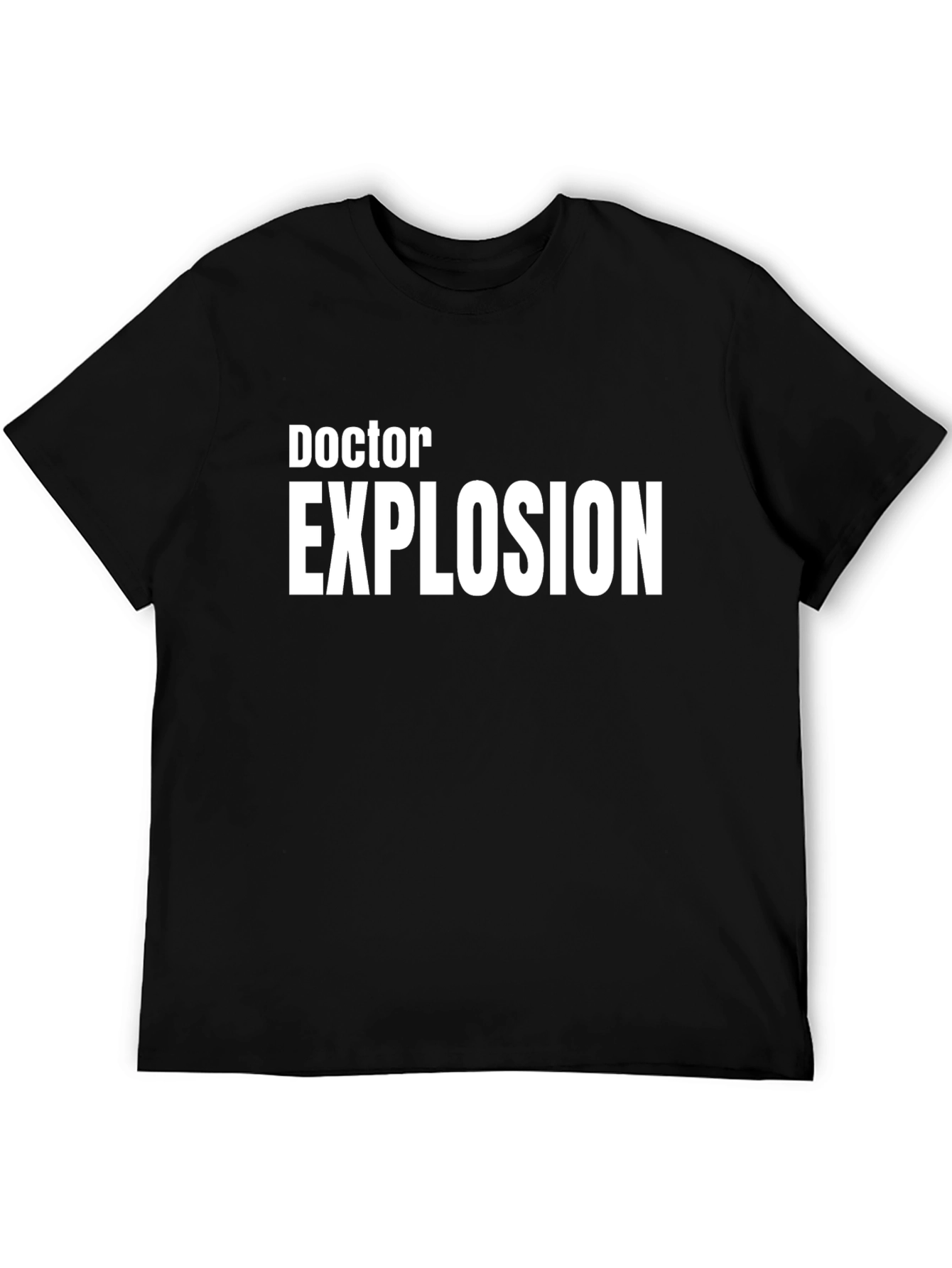 Doctor Explosion Graphic Tee - Black Cotton T-Shirt