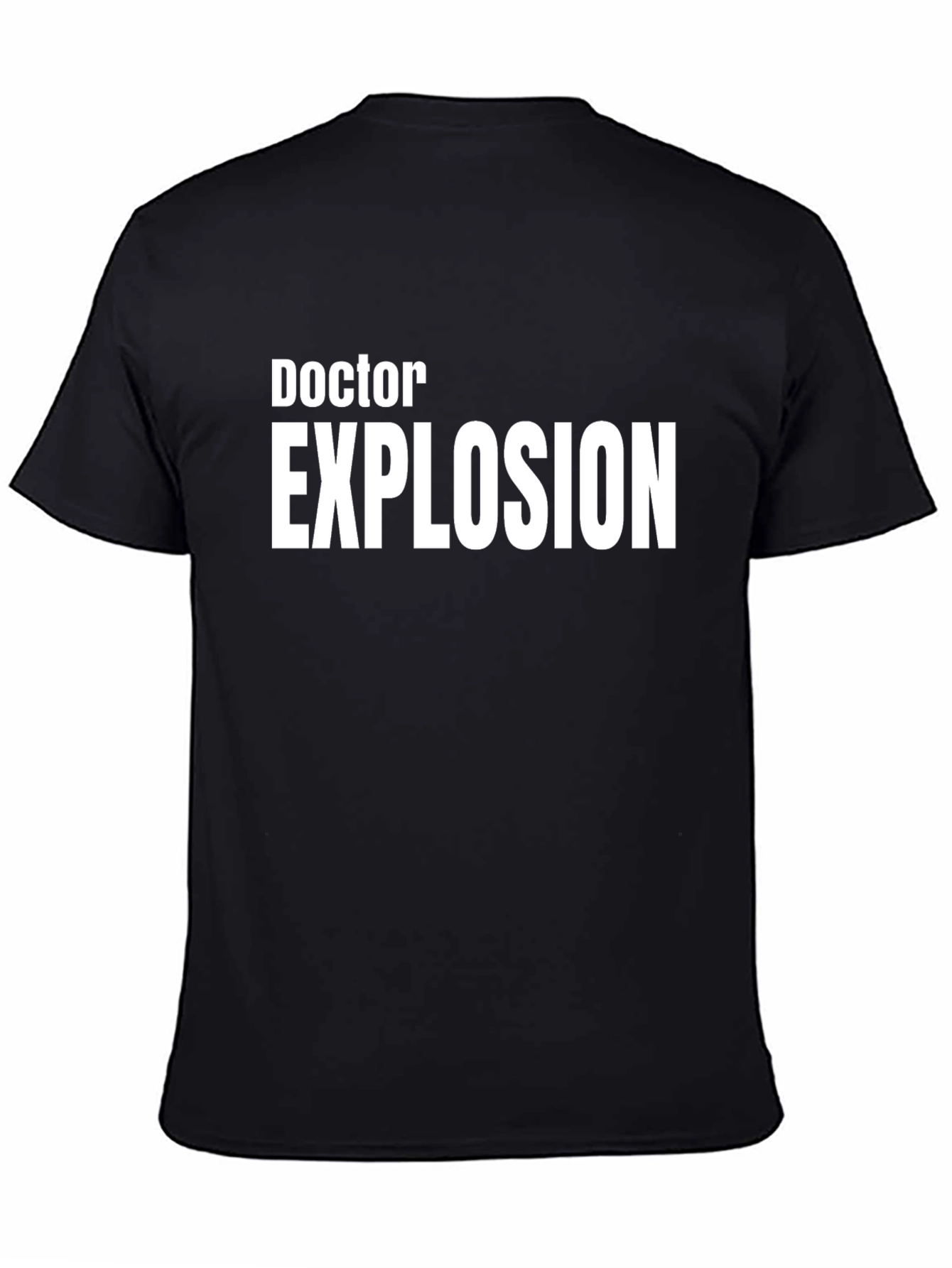 Doctor Explosion Graphic Tee - Black Cotton T-Shirt