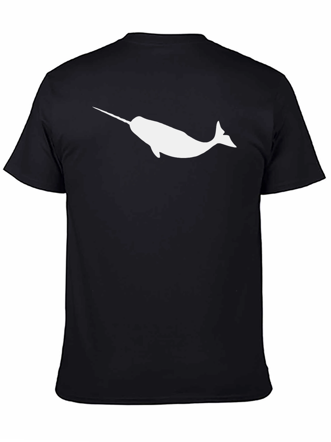 Narwhal Graphic Tee - Black Cotton Comfort