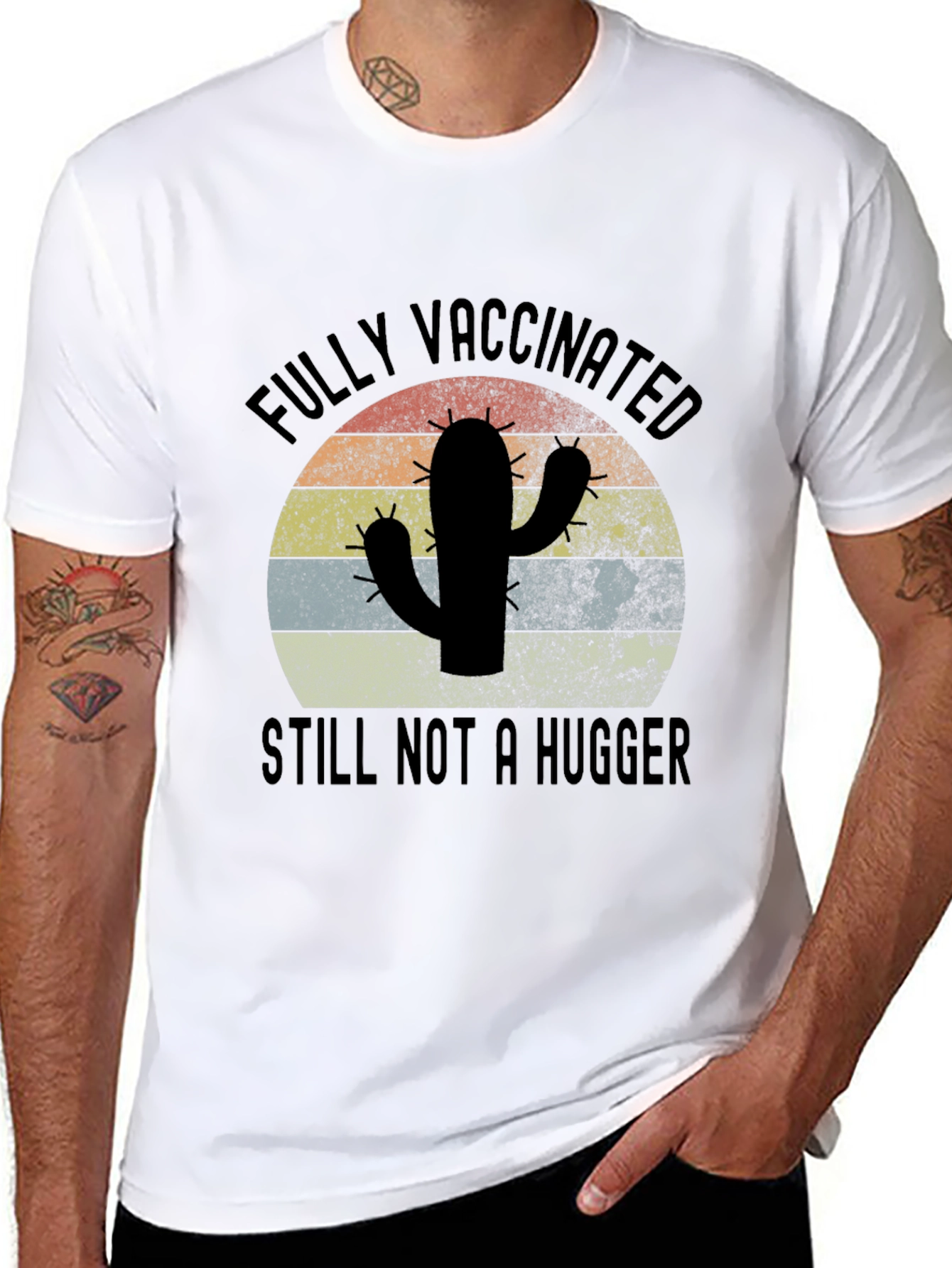 Fully Vaccinated Still Not a Hugger T-Shirt