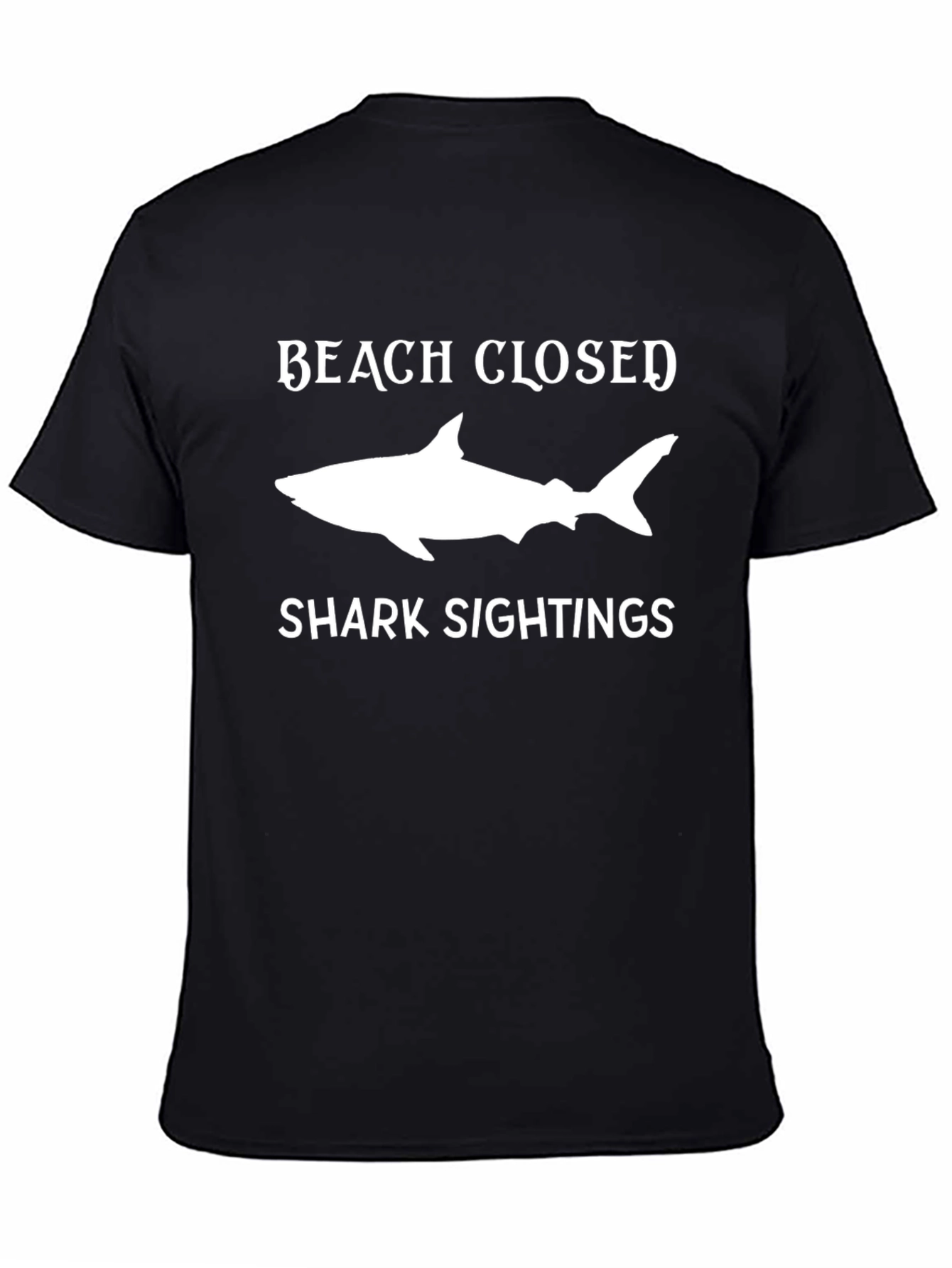 Beach Closed Shark Sightings Graphic Tee