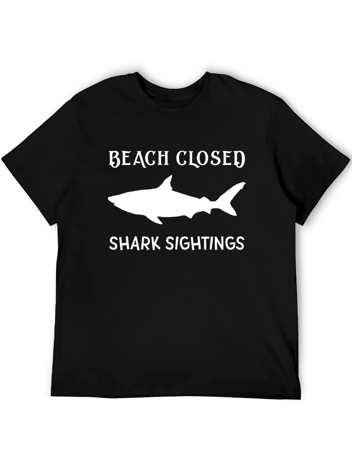 Beach Closed Shark Sightings Graphic Tee
