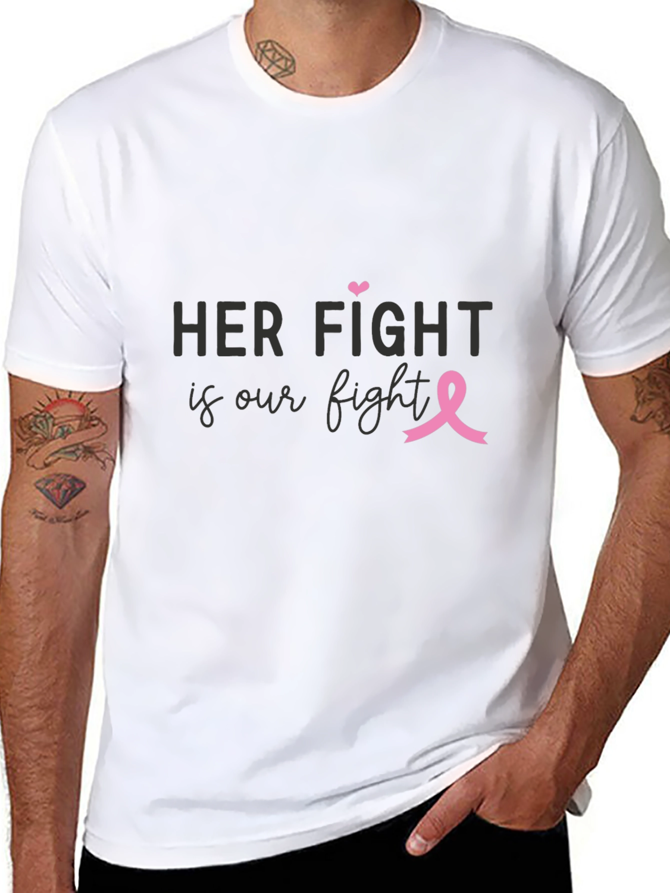 Her Fight is Our Fight Breast Cancer Awareness T-Shirt