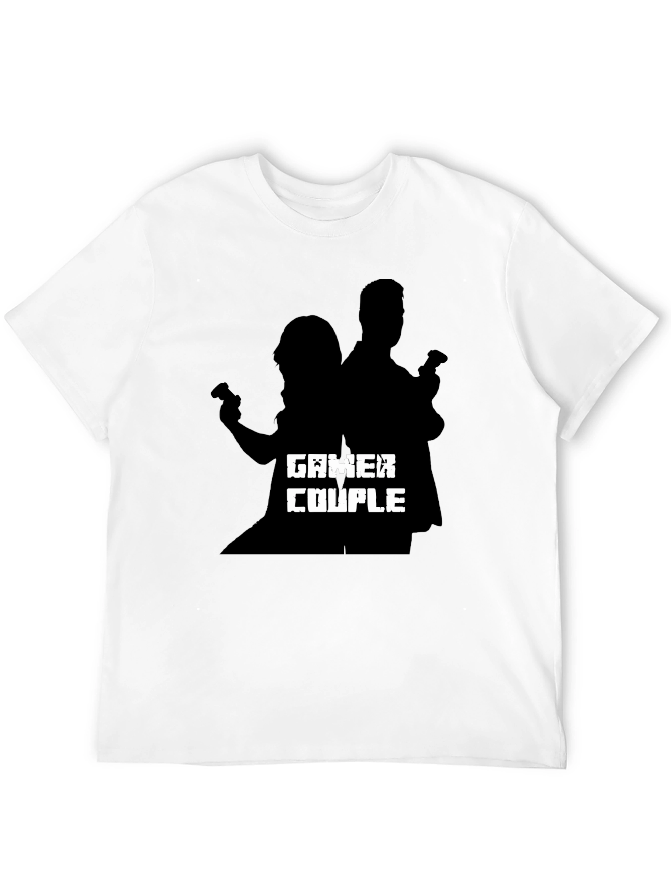 Gamer Couple Black T-Shirt