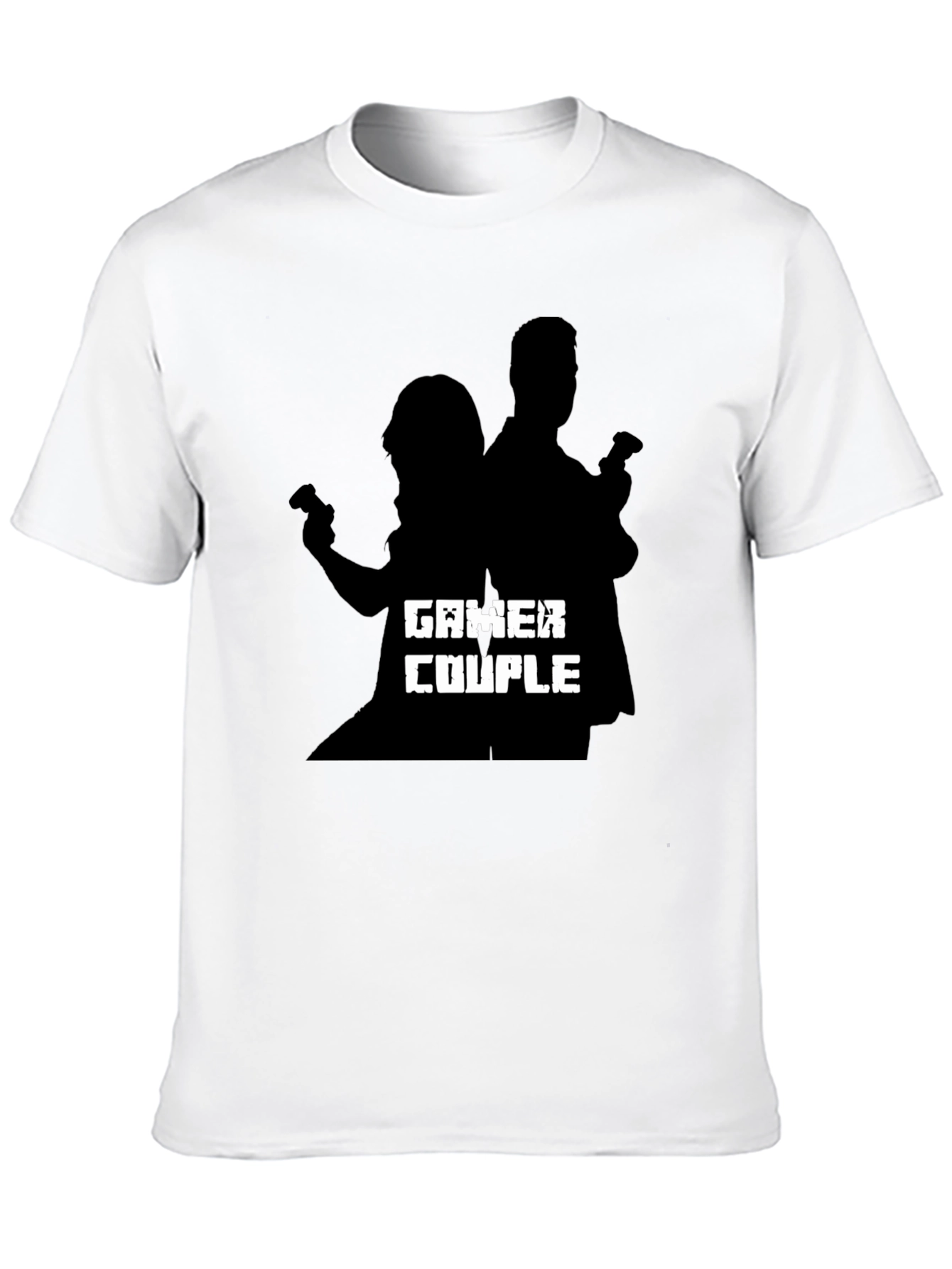 Gamer Couple Black T-Shirt