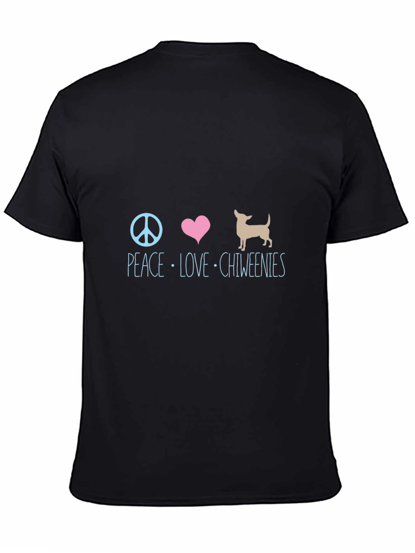 Peace Love Chiweenies Graphic T-Shirt