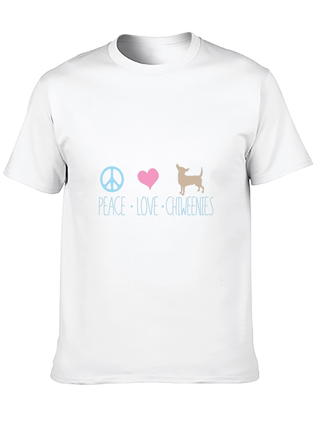 Peace Love Chiweenies Graphic T-Shirt