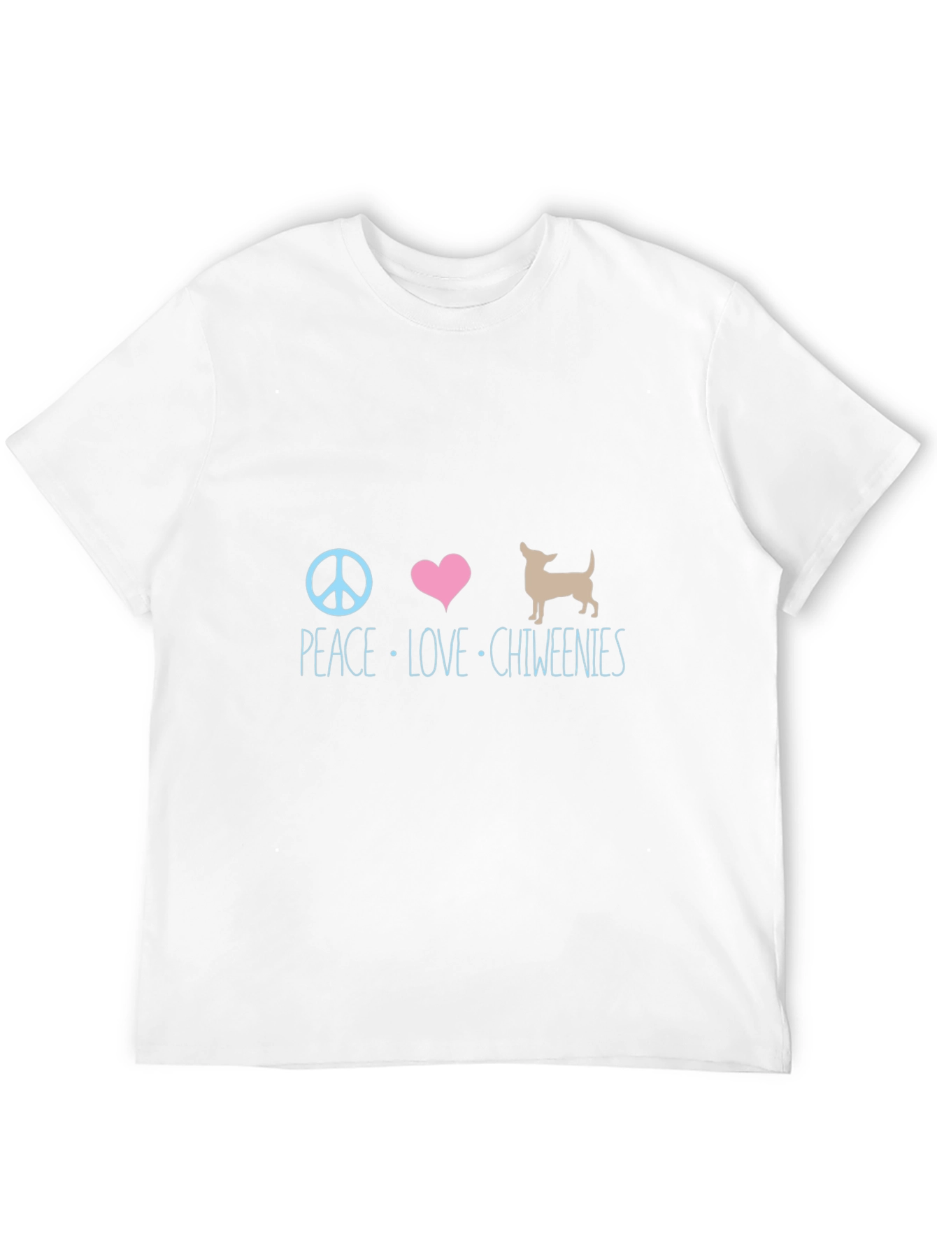 Peace Love Chiweenies Graphic T-Shirt