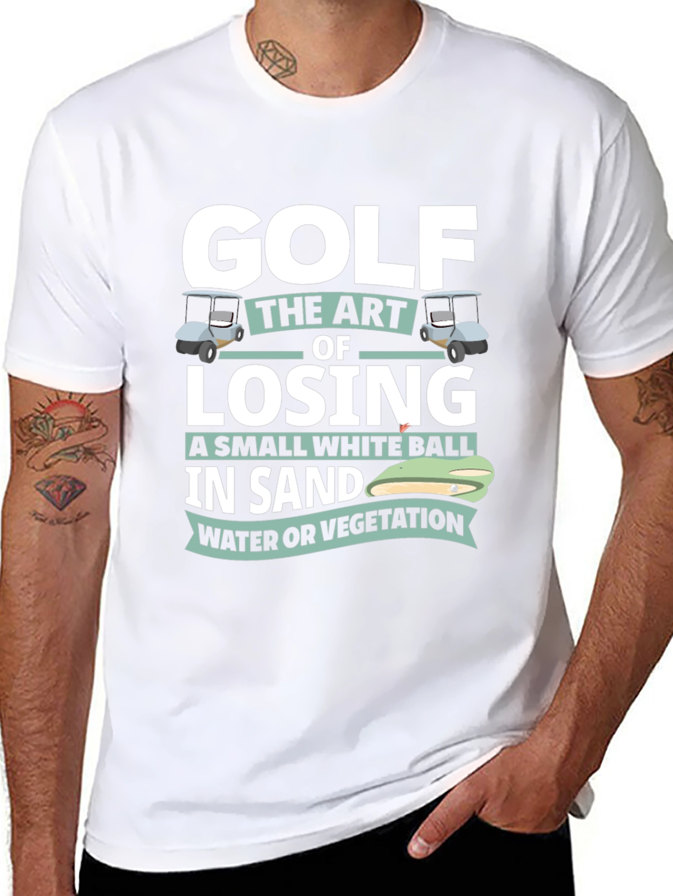 Golf Losing Small White Ball T-Shirt