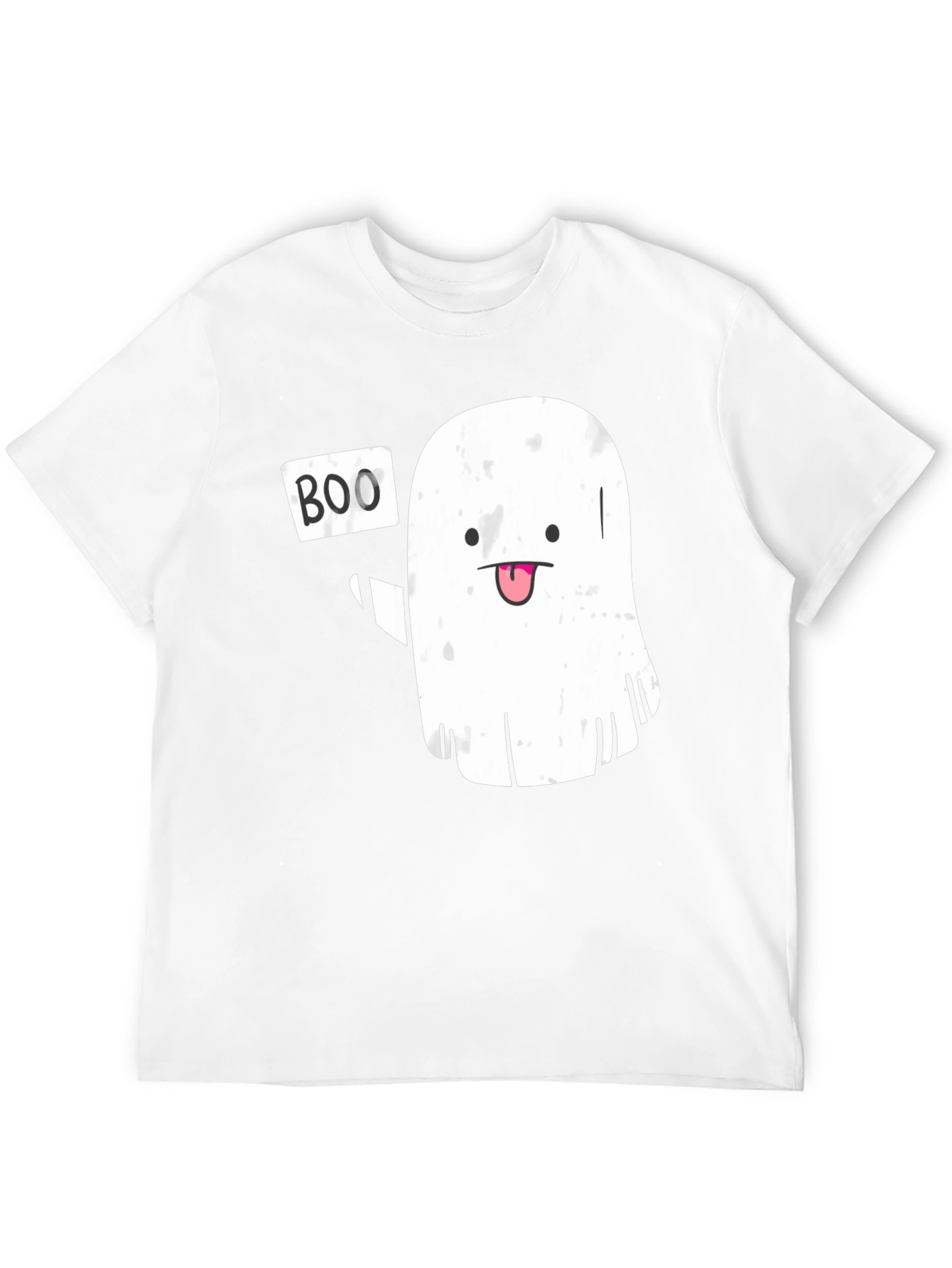 Boo! Ghost Graphic Novelty T-Shirt - Halloween Ready