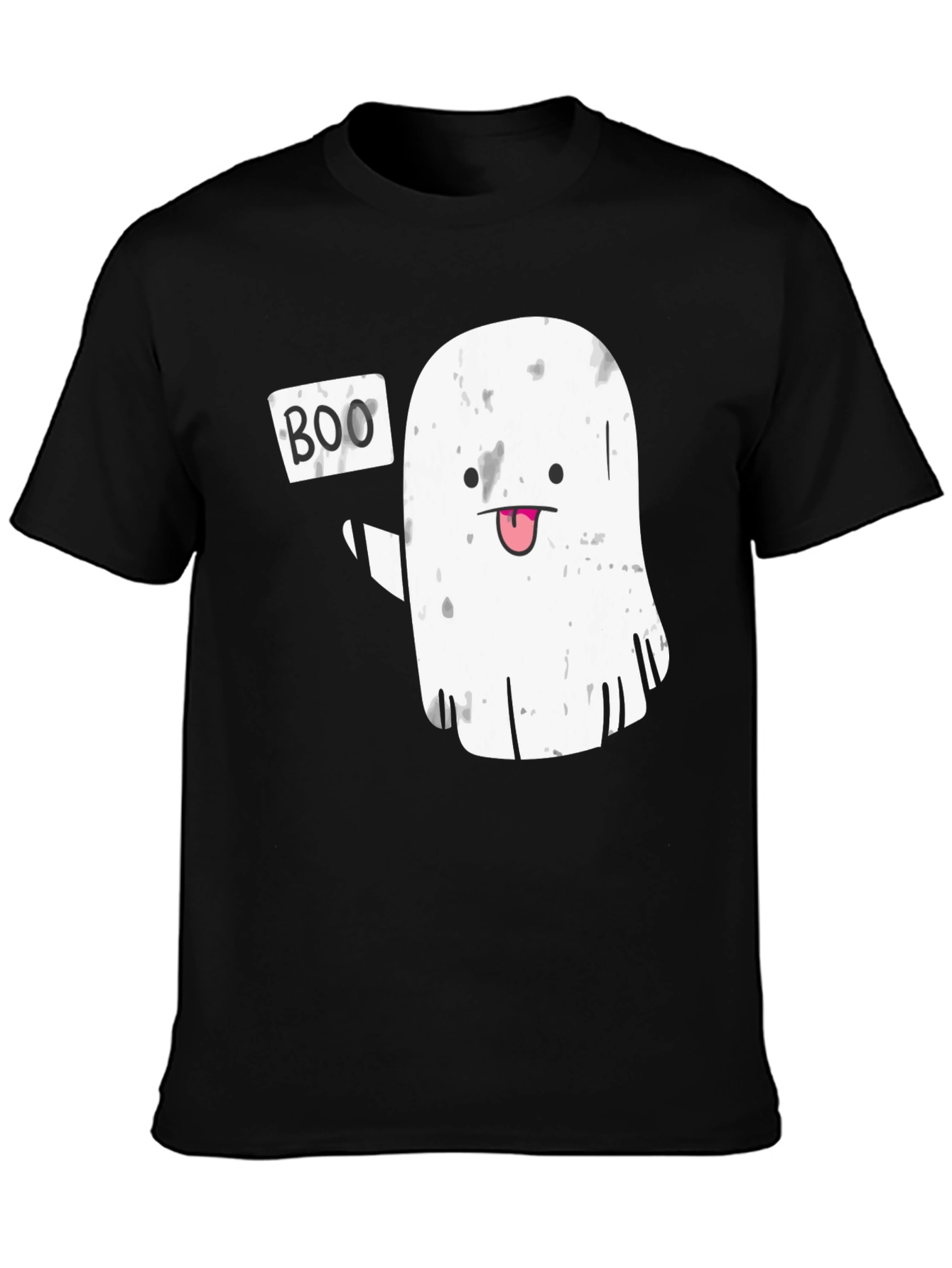 Boo! Ghost Graphic Novelty T-Shirt - Halloween Ready