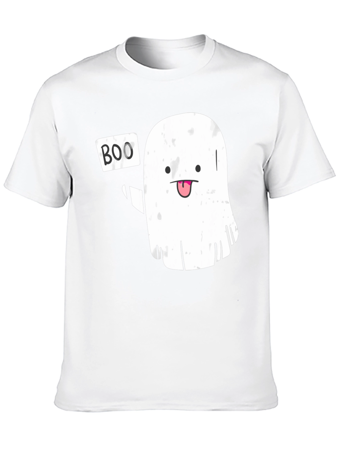 Boo! Ghost Graphic Novelty T-Shirt - Halloween Ready