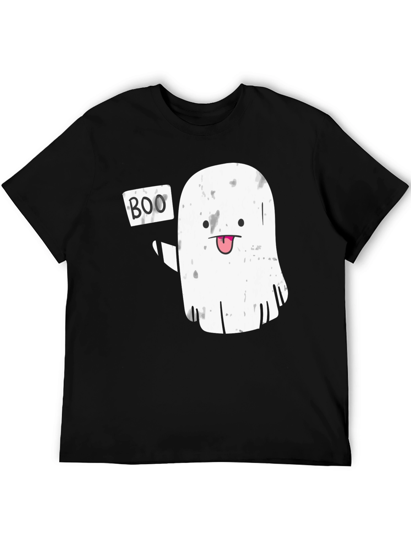 Boo! Ghost Graphic Novelty T-Shirt - Halloween Ready