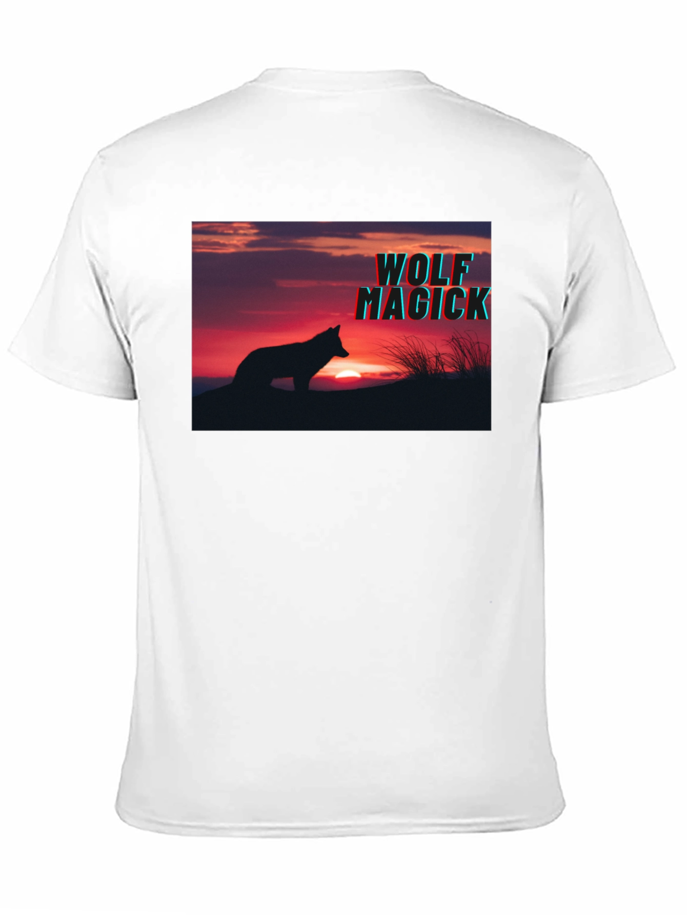 Wolf Magick Graphic T-Shirt - Sunset Silhouette