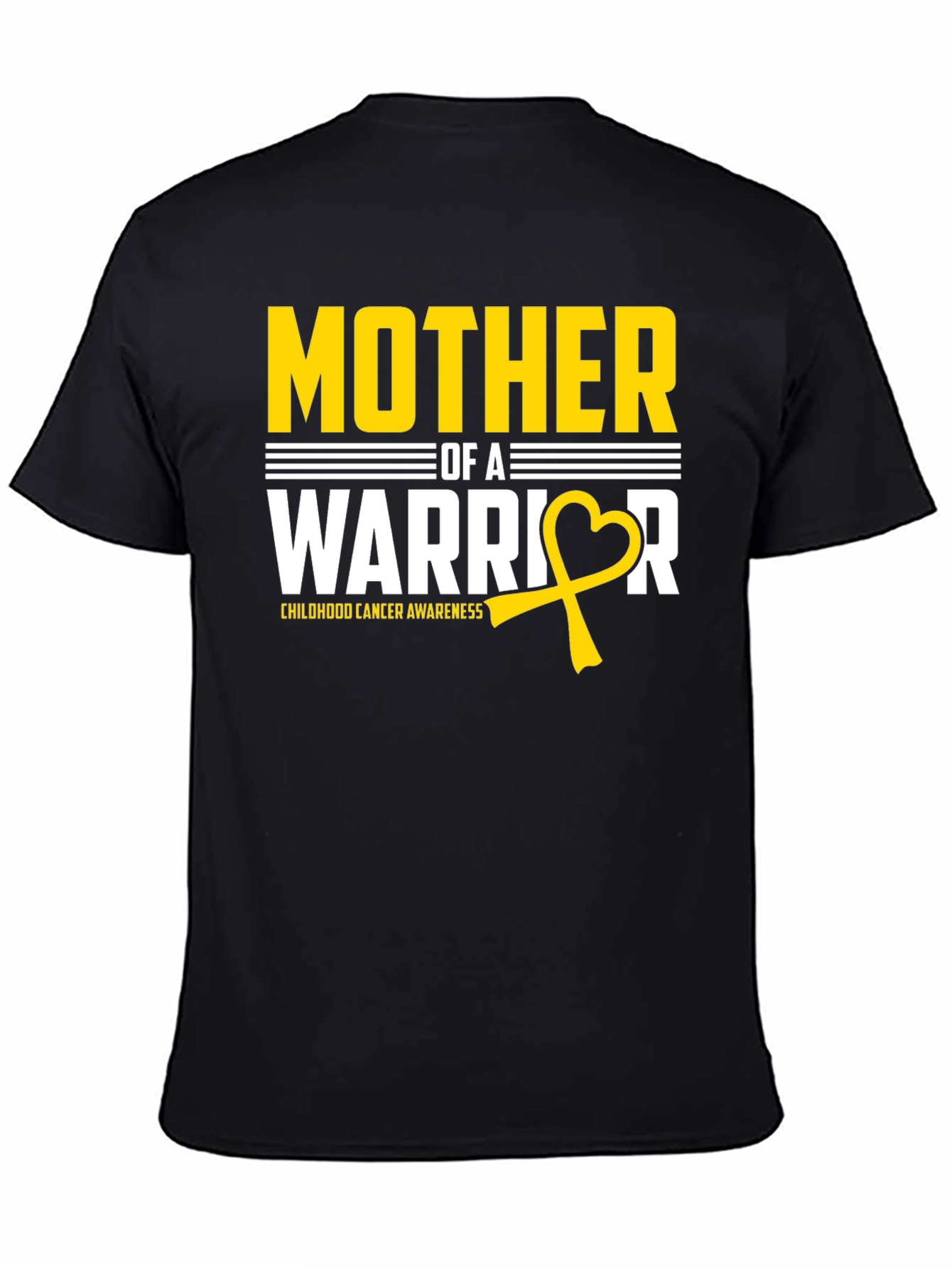 Mother of a Warrior Childhood Cancer Awareness T-Shirt
