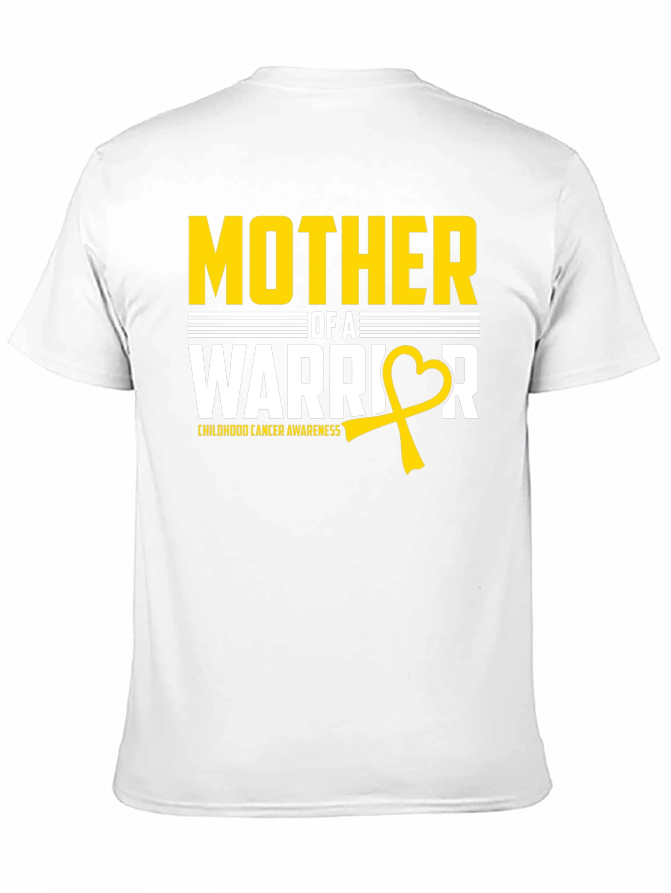 Mother of a Warrior Childhood Cancer Awareness T-Shirt