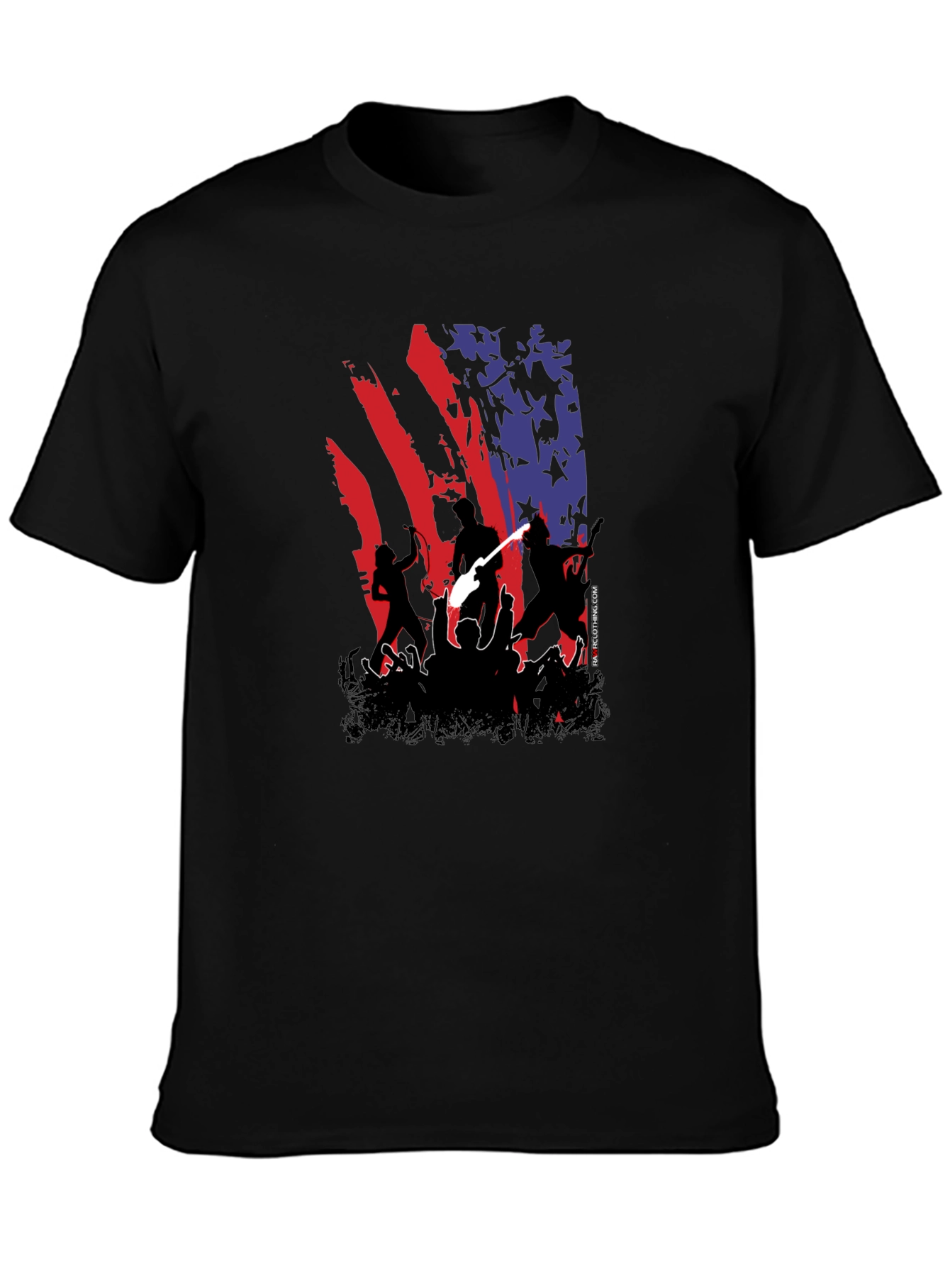 American Flag Concert Tee - Patriotic Rock