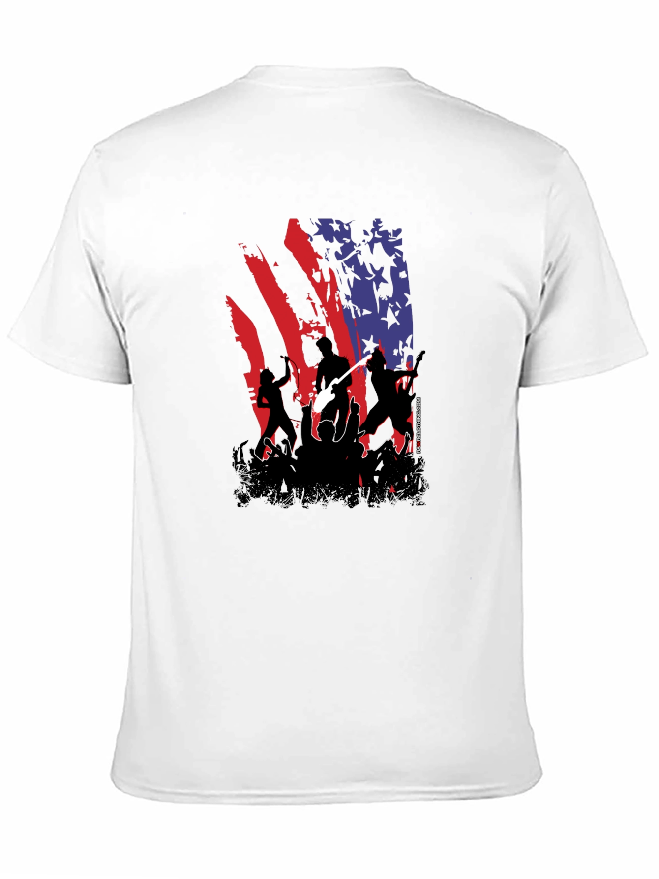 American Flag Concert Tee - Patriotic Rock