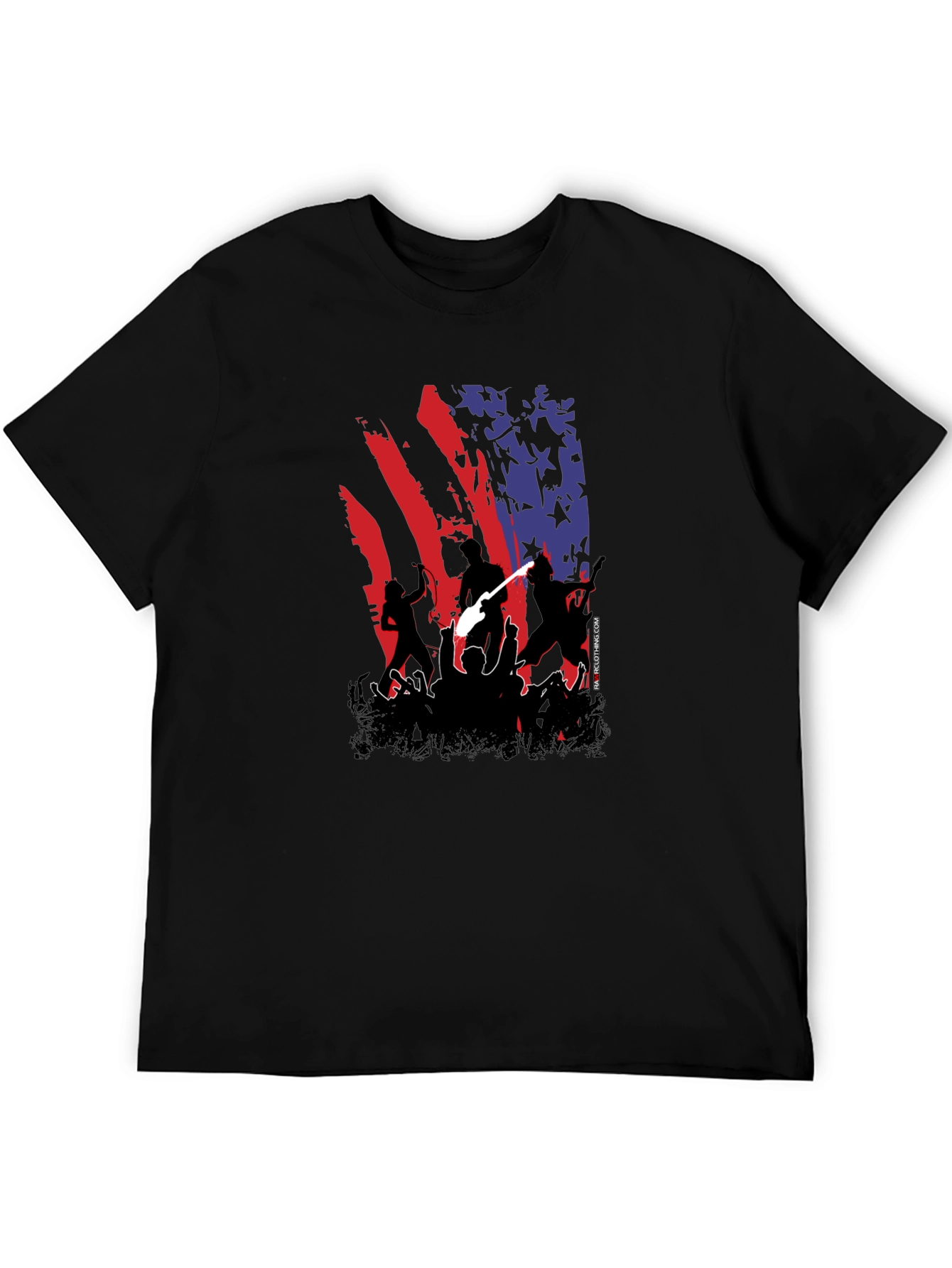 American Flag Concert Tee - Patriotic Rock