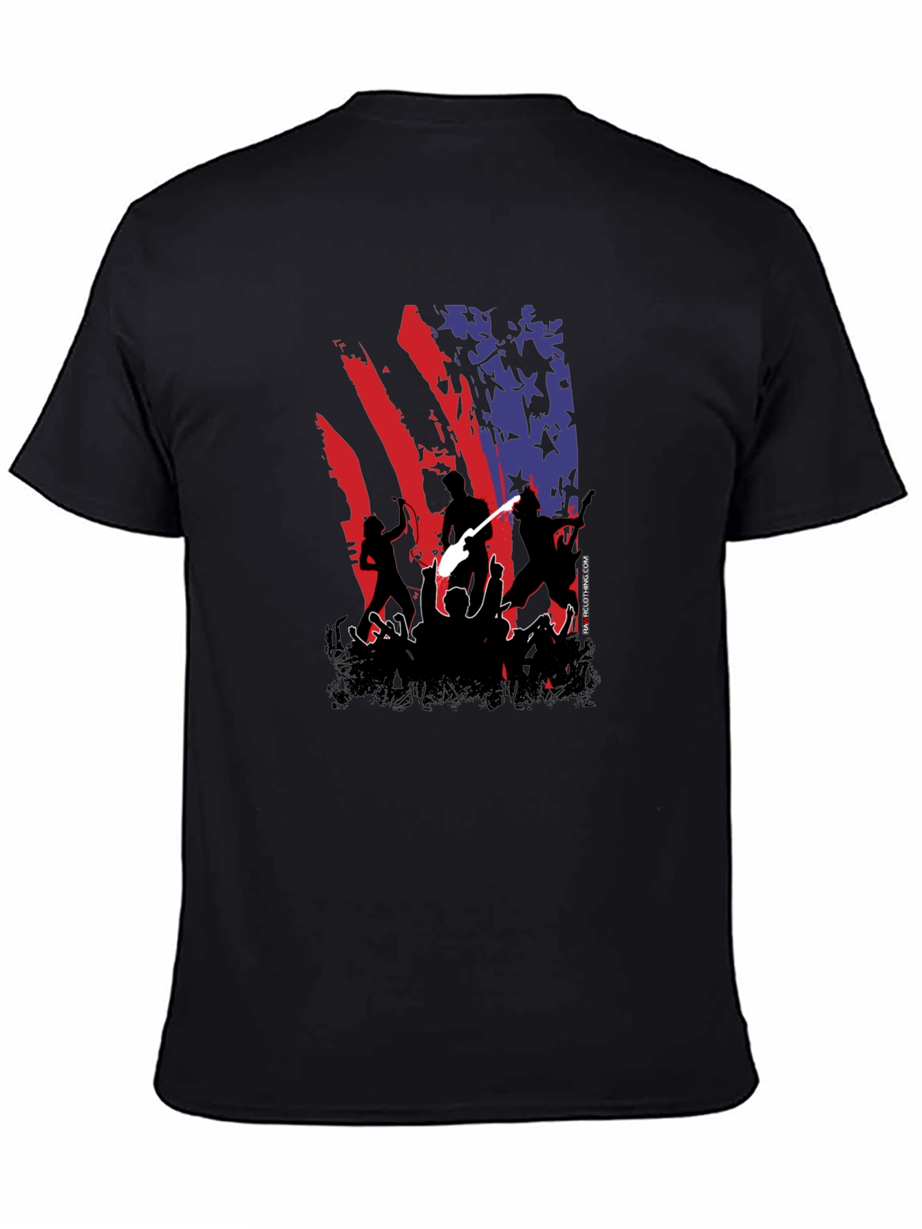 American Flag Concert Tee - Patriotic Rock