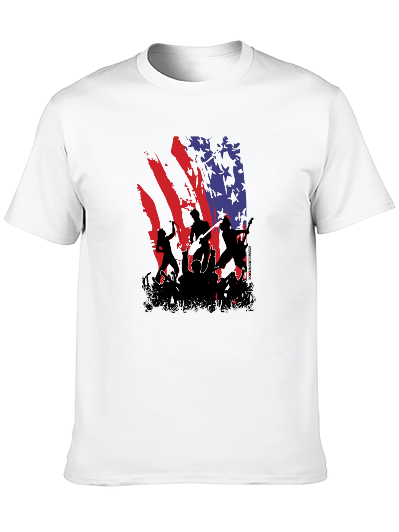 American Flag Concert Tee - Patriotic Rock