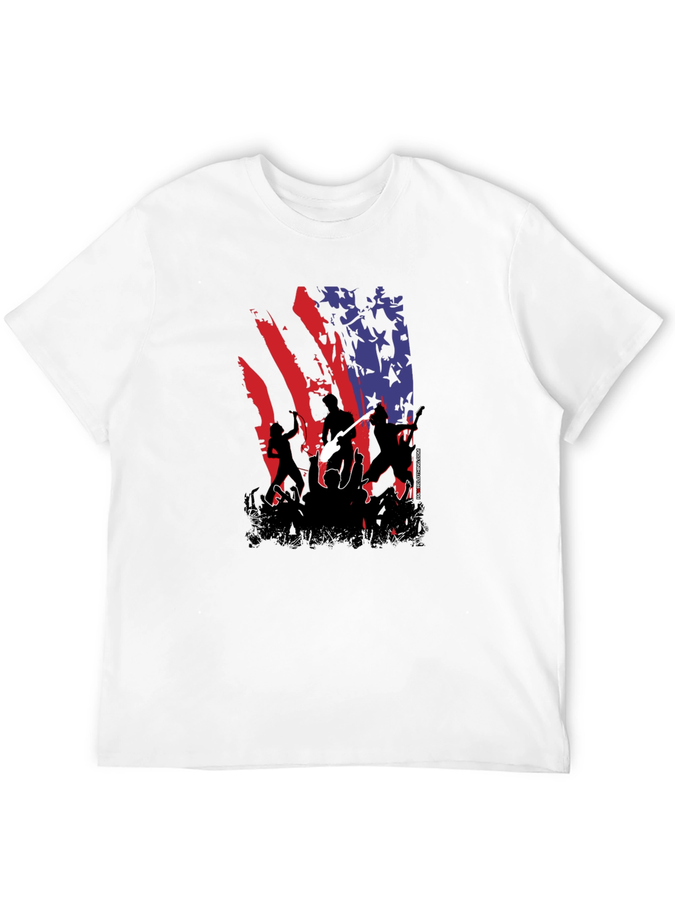 American Flag Concert Tee - Patriotic Rock