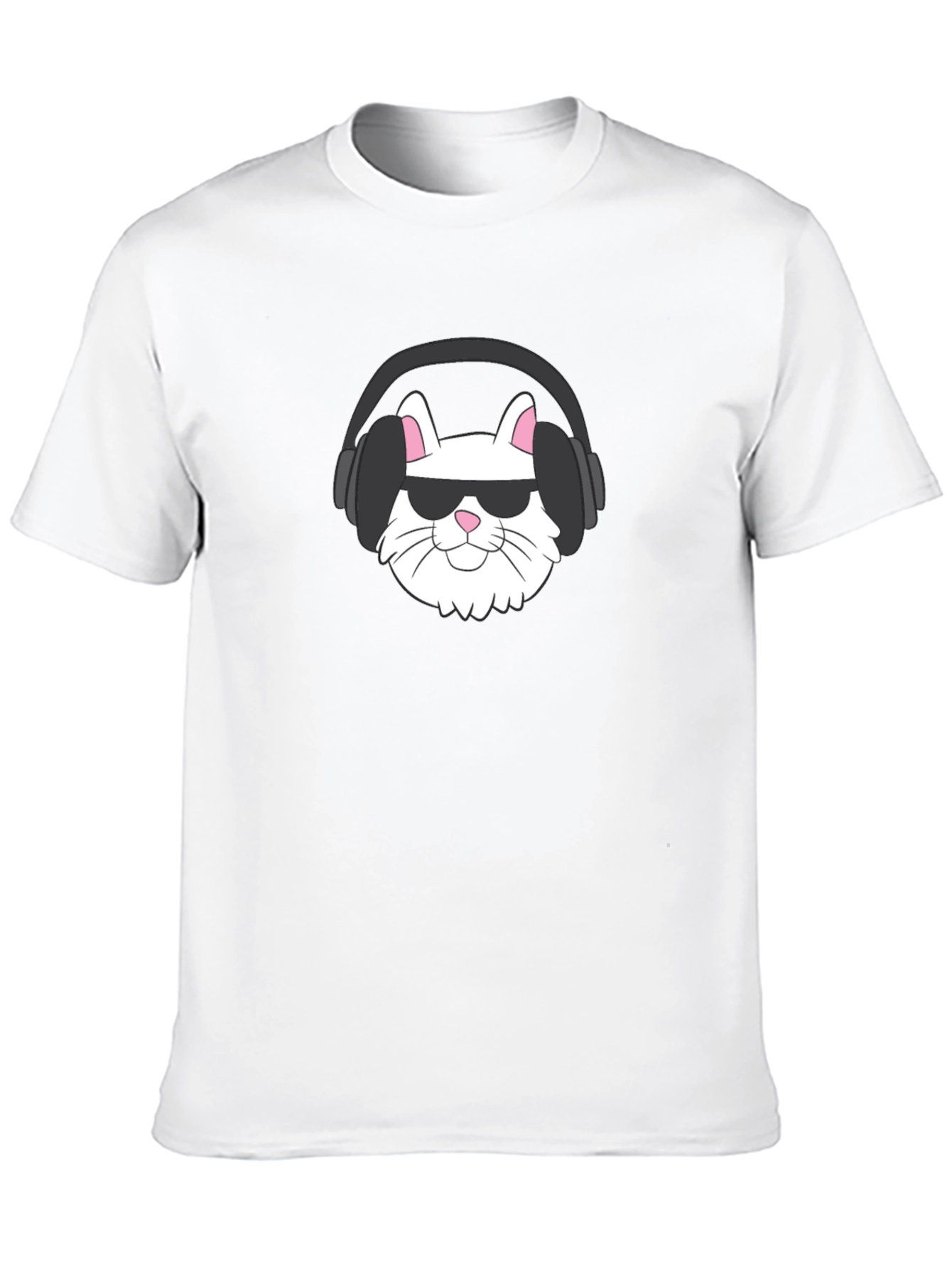 Cool Cat Tee: Sunglasses & Headphones
