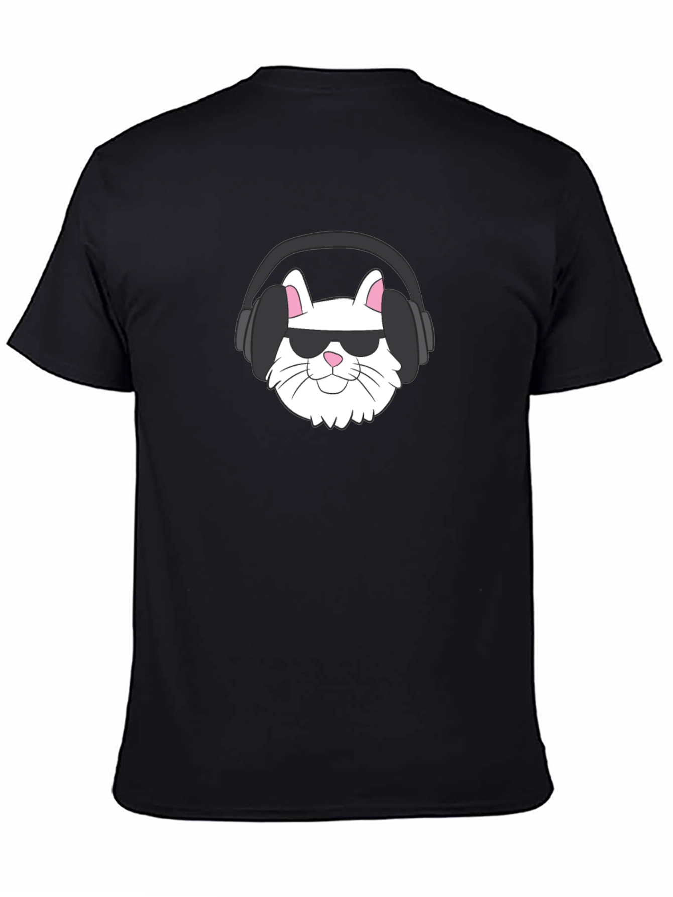 Cool Cat Tee: Sunglasses & Headphones