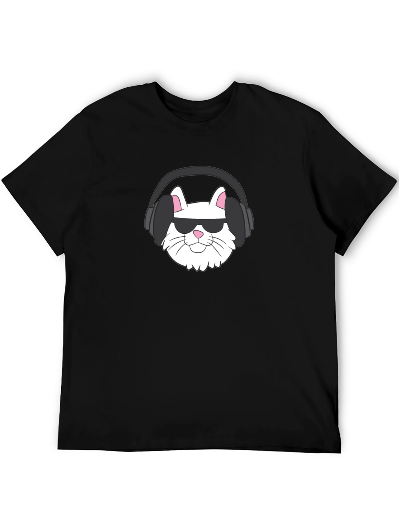 Cool Cat Tee: Sunglasses & Headphones