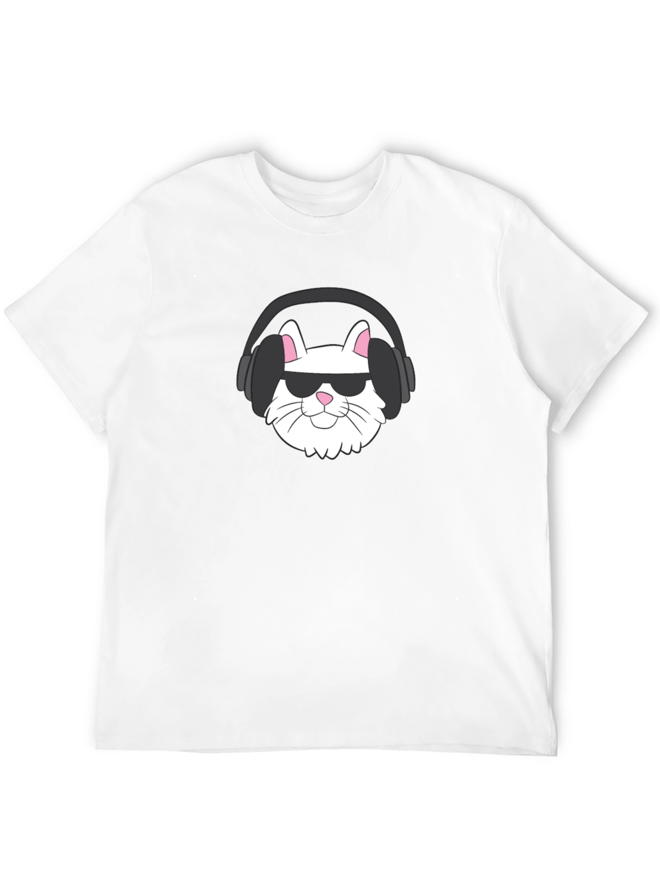 Cool Cat Tee: Sunglasses & Headphones