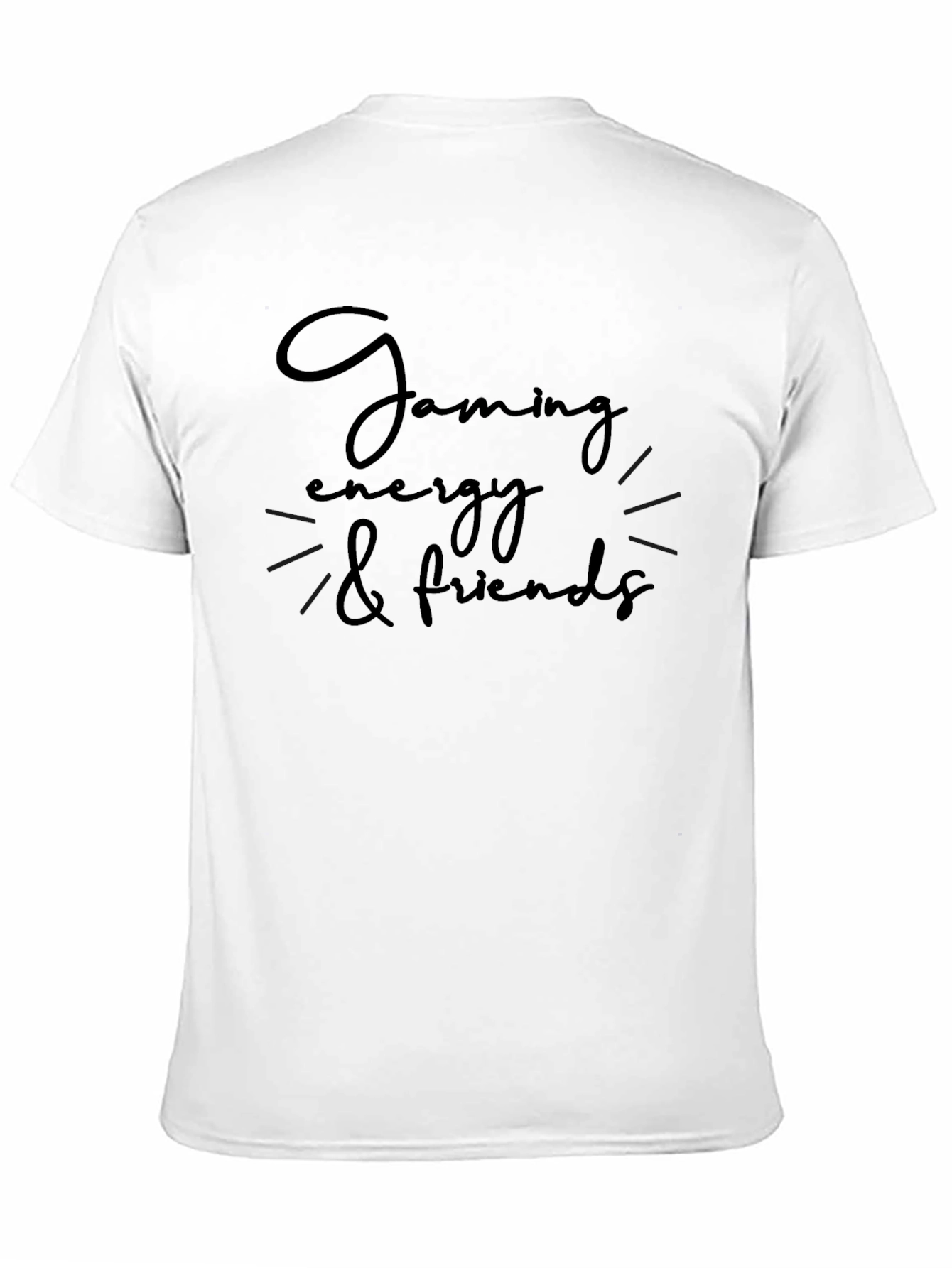 Gaming Energy & Friends Black Graphic T-Shirt